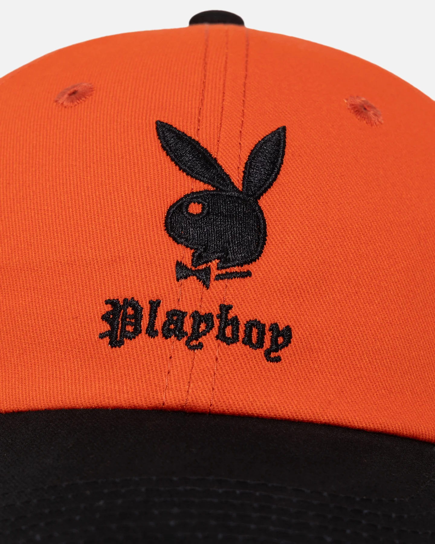 Playboy Bunny Gothic Dad Cap Orange/Black - Image 5