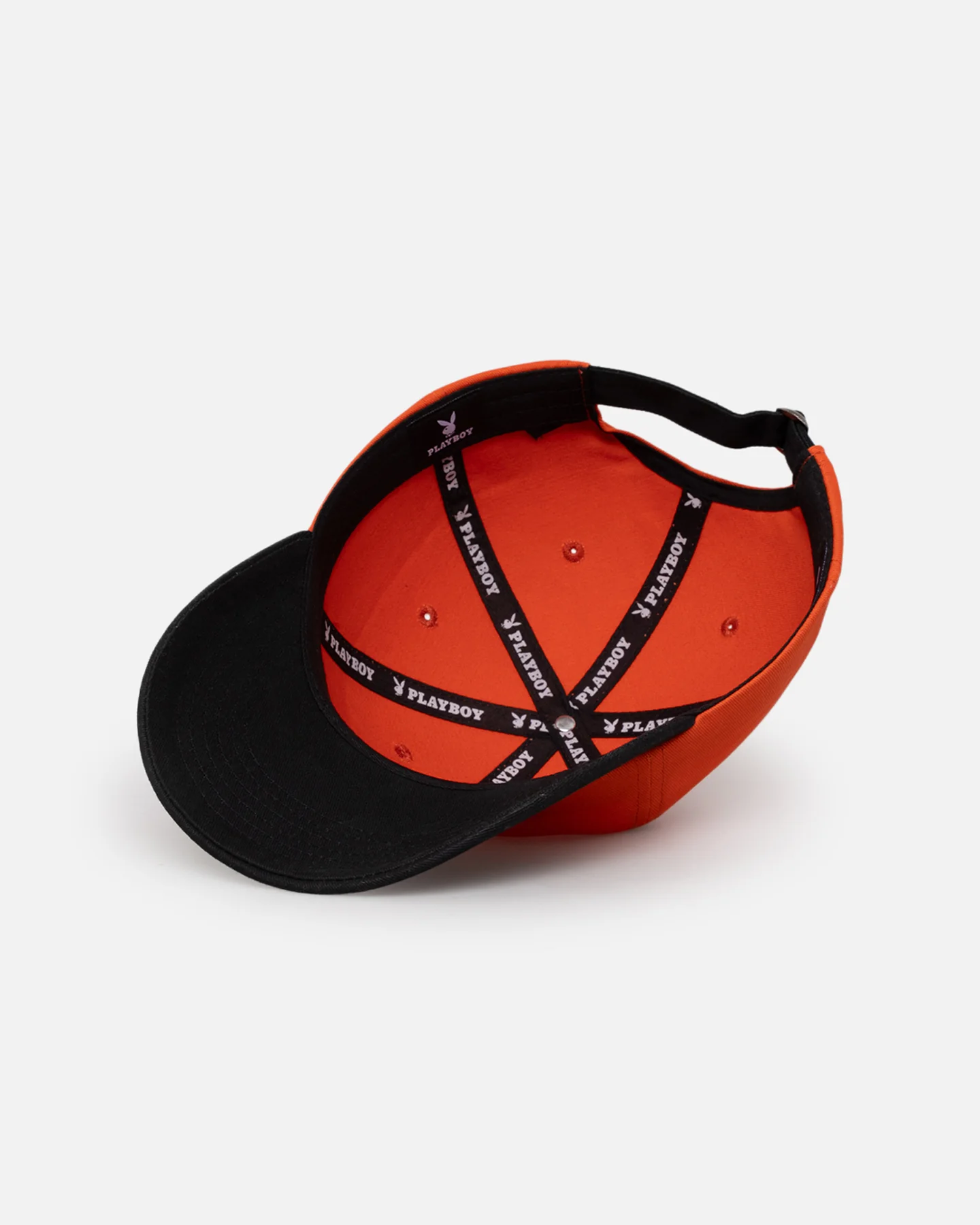 Playboy Bunny Gothic Dad Cap Orange/Black - Image 6