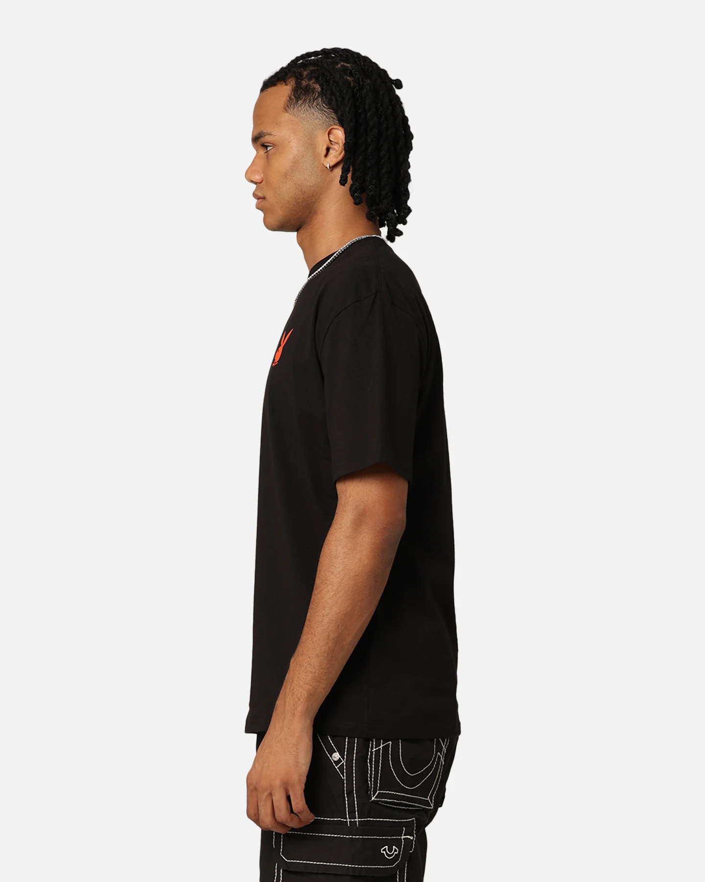 Playboy Bunny O Gothic Stack T-Shirt Black - Image 7