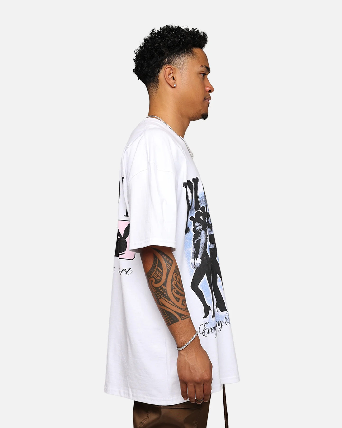 Playboy By Culture Kings Every Bunny T-Shirt White - Image 5