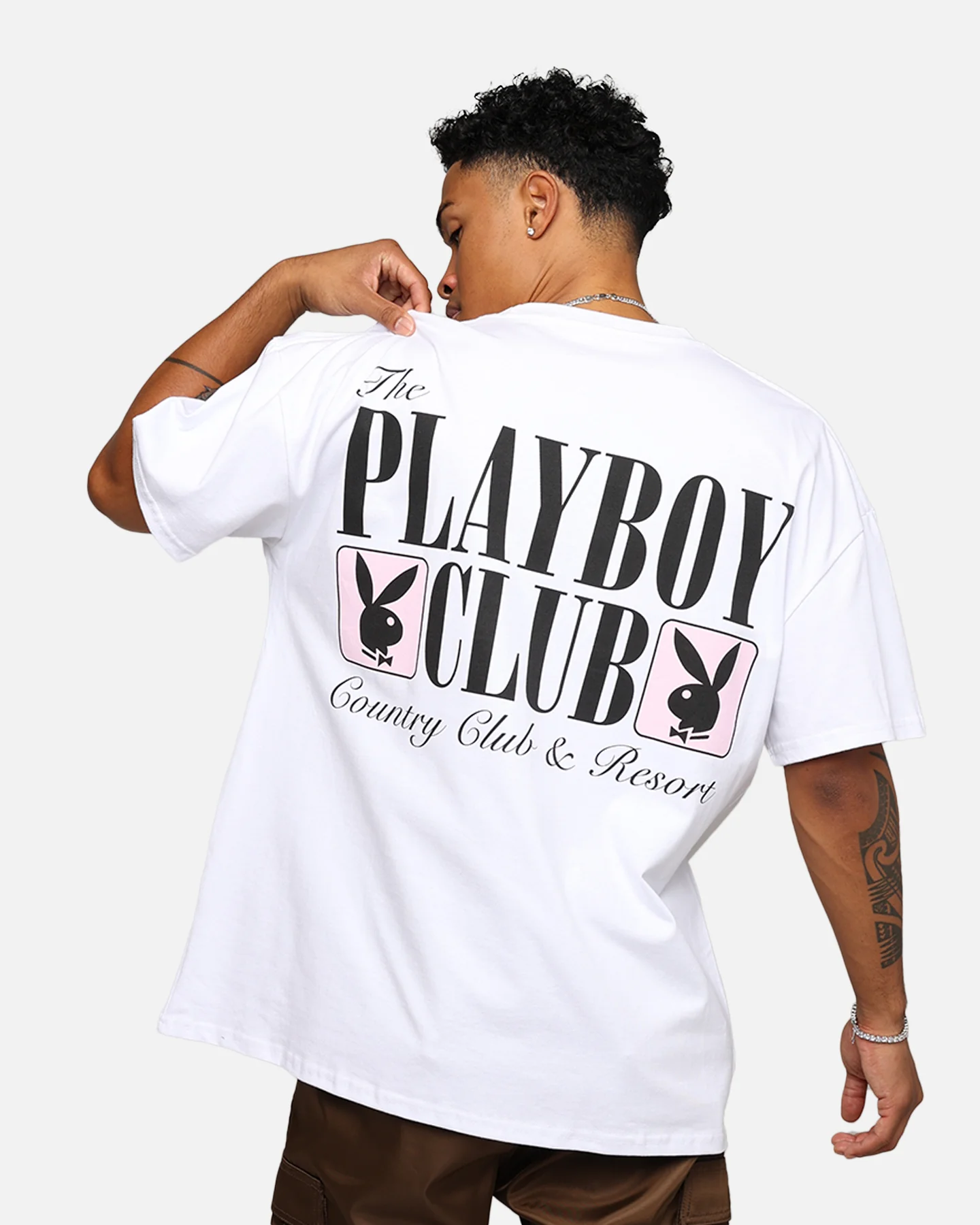 Playboy By Culture Kings Getaway T-Shirt White - Image 2