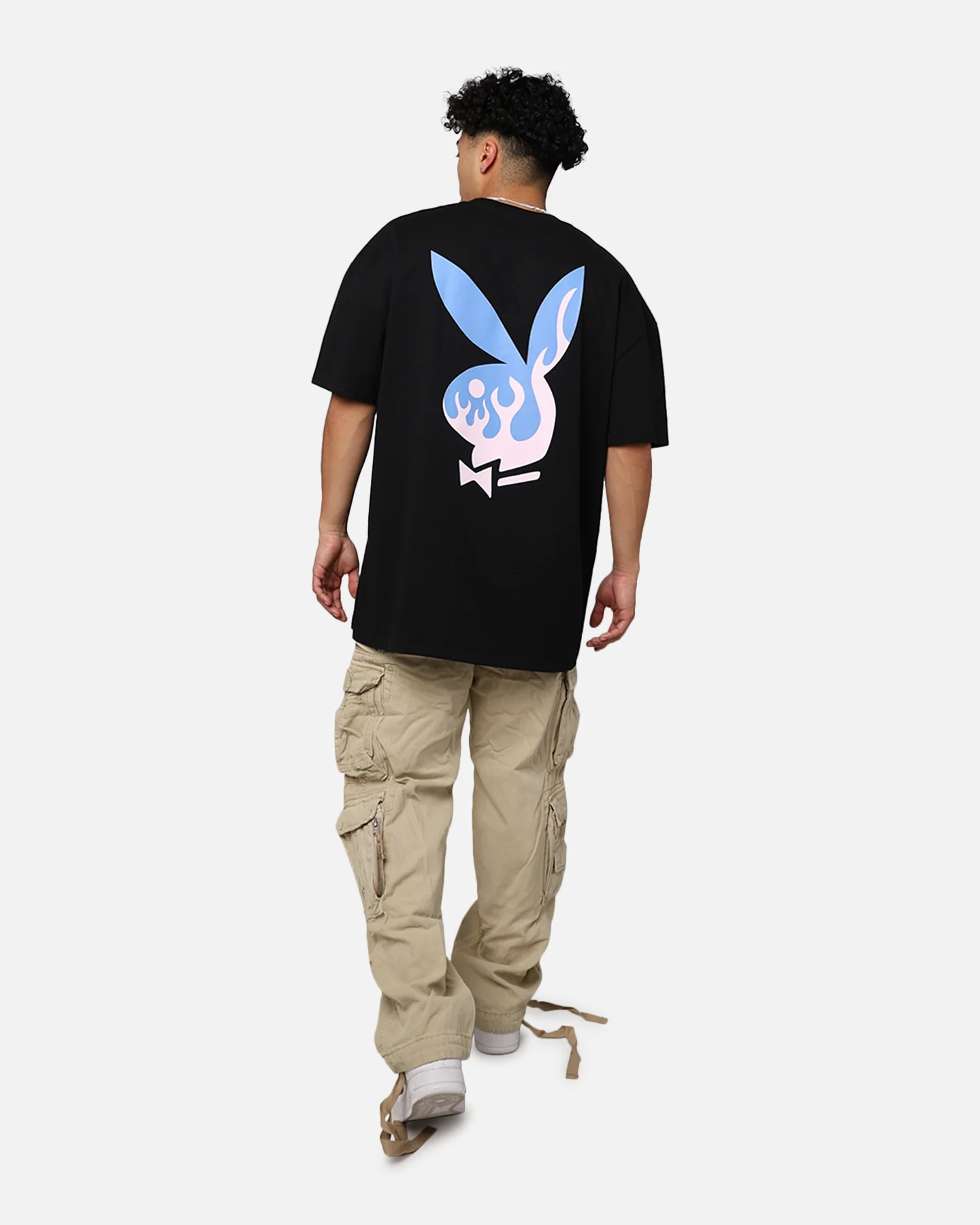 Playboy By Culture Kings Lit Bunny T-Shirt Black - Image 8