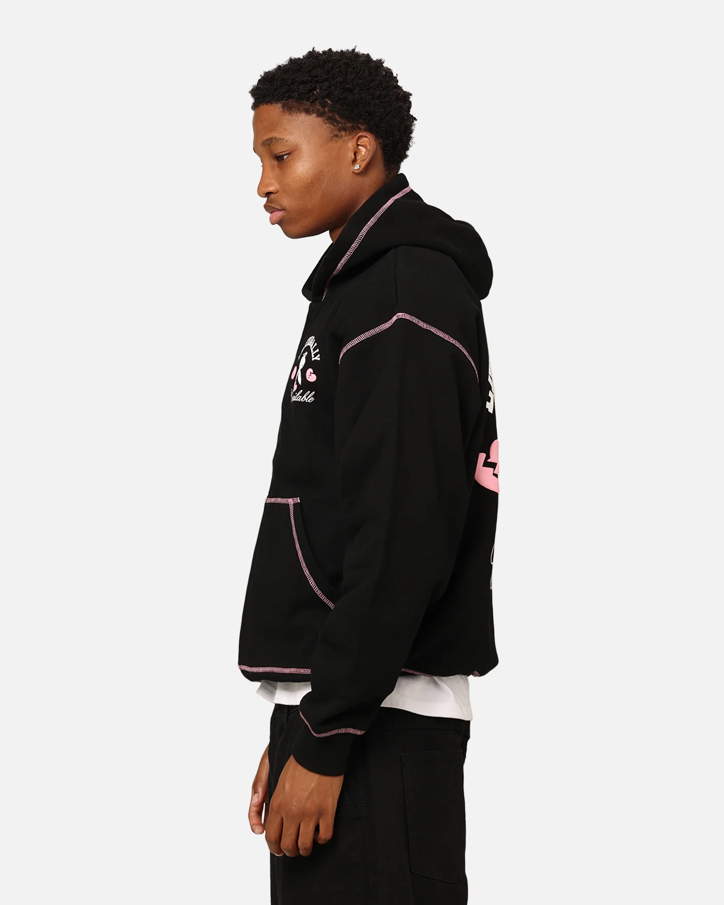 Playboy By Culture Kings Lover Boy Full Zip Hoodie Black - Image 7