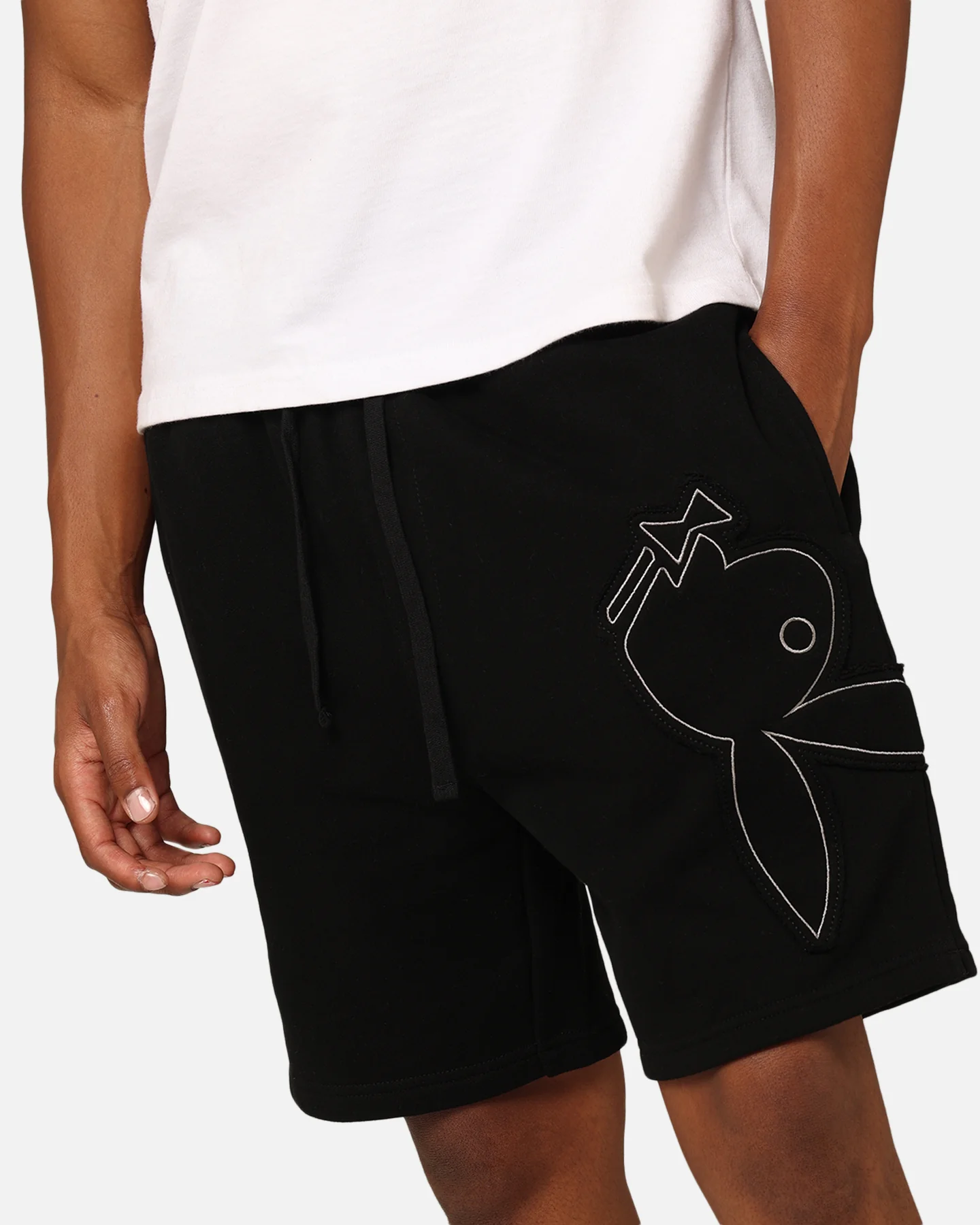 Playboy By Culture Kings Roughboy Shorts Black - Image 4