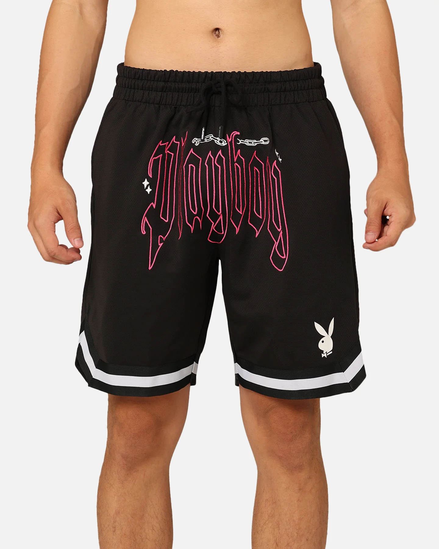 Playboy Card Shorts Black - Image 7