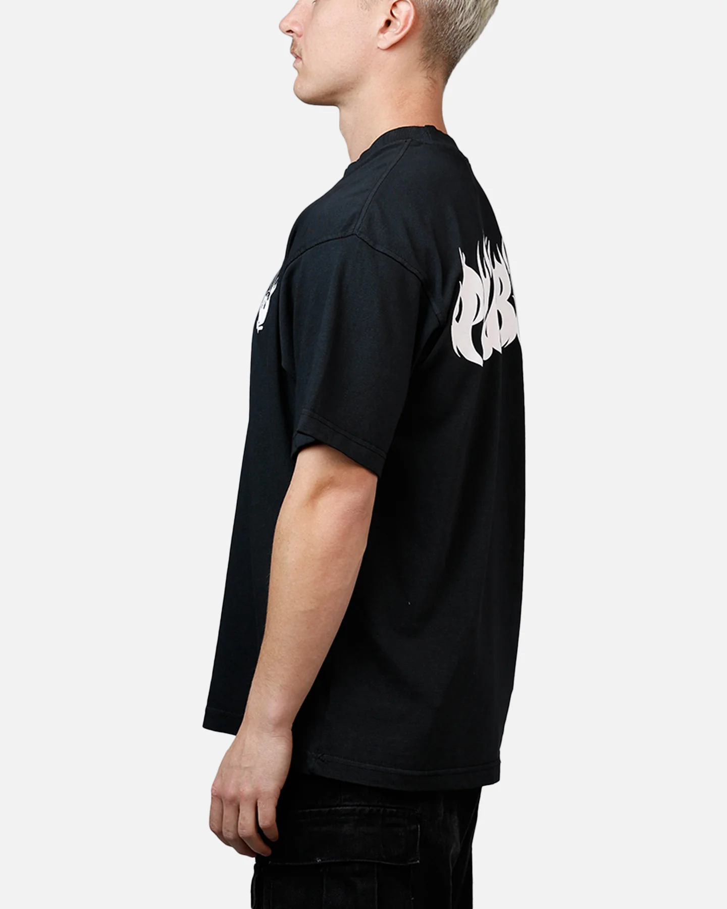 Playboy Flames 2.0 Boxy T-Shirt Black/White - Image 5