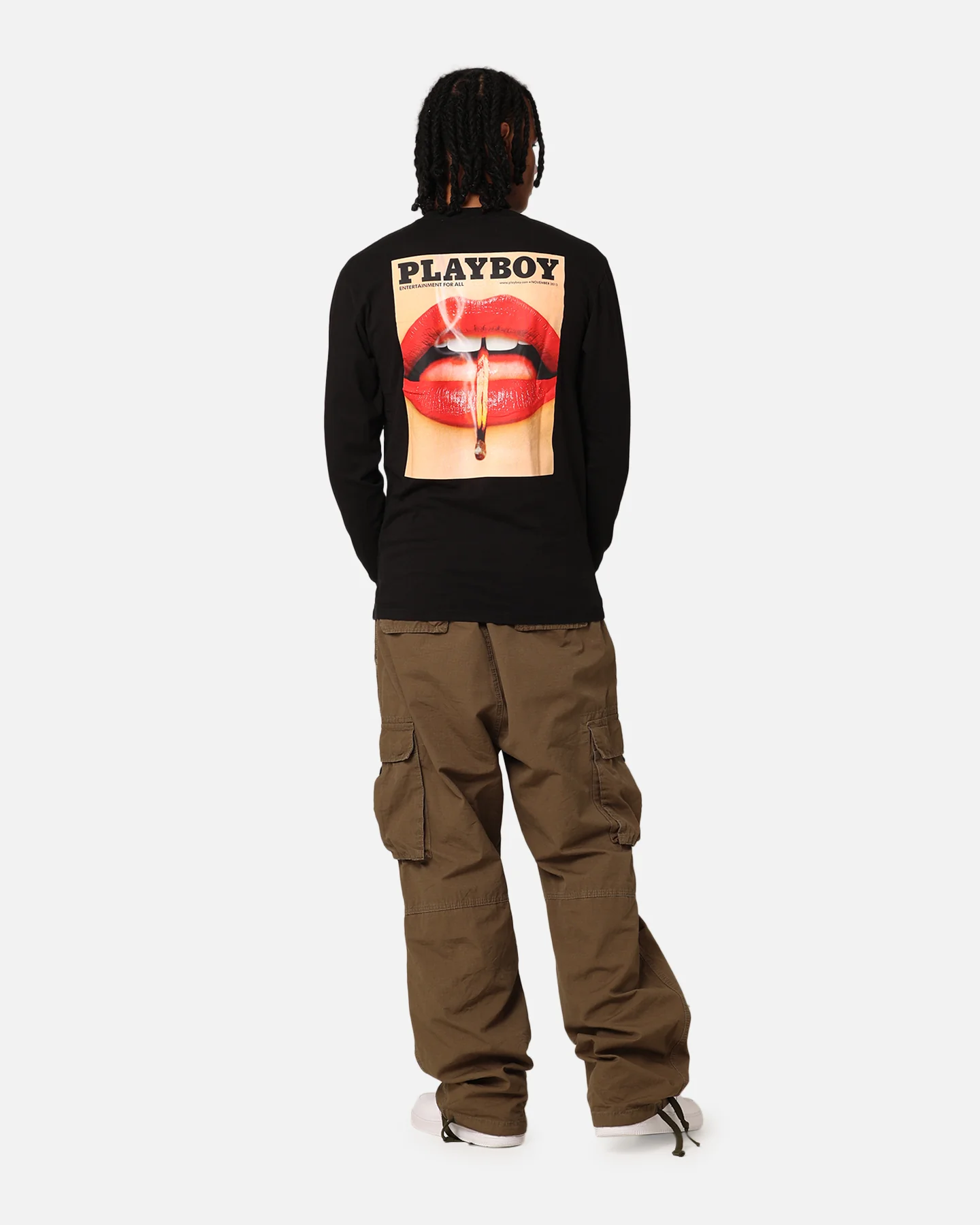 Playboy Nov '13 Long Sleeve T-Shirt Black - Image 3