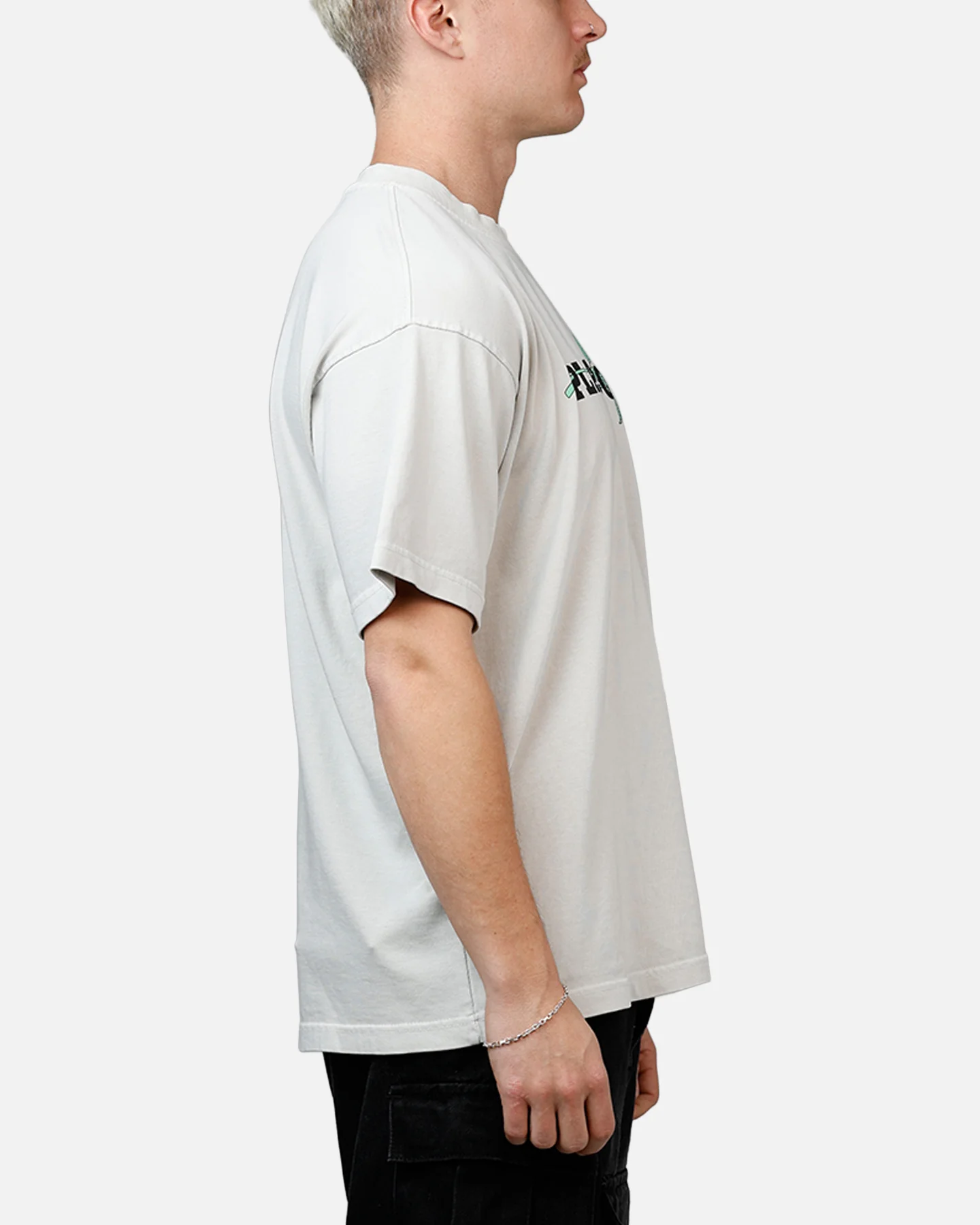 Playboy Rose Boxy T-Shirt Lunar Rock - Image 4