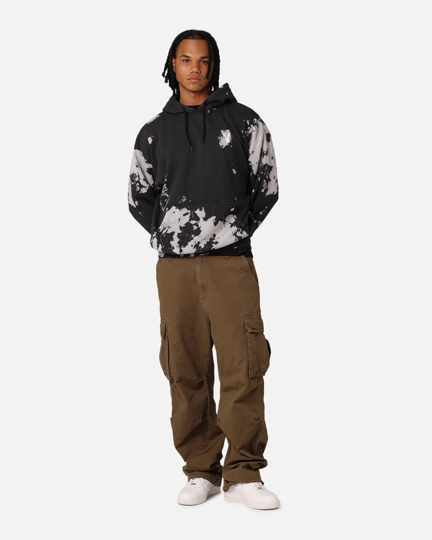 Playboy Tie Dyed Bunny Hoodie Black Tie Dye - Image 2