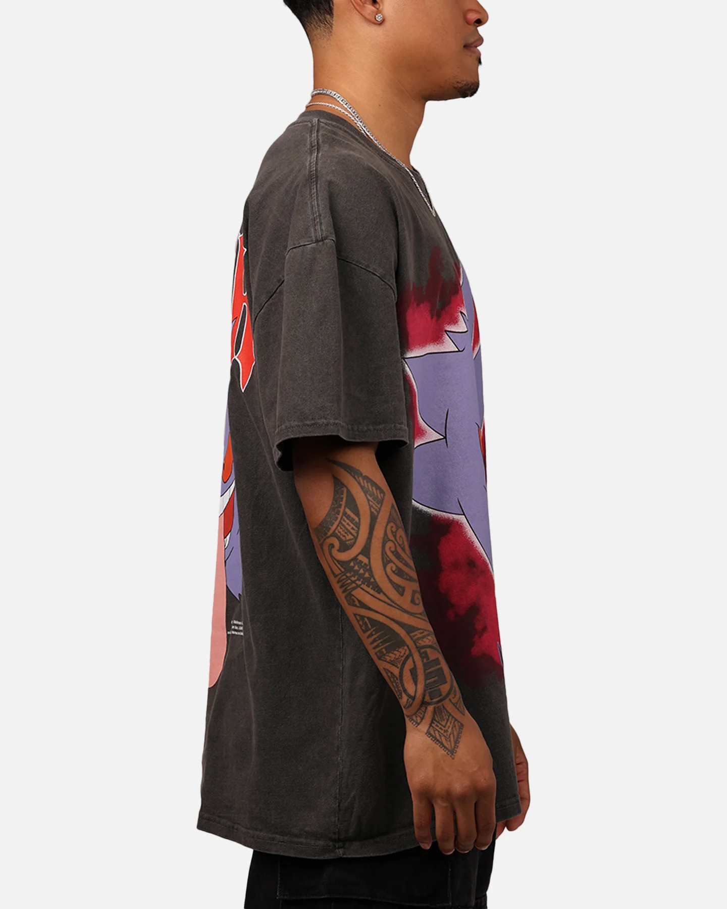 Pokémon By Loiter Gengar Heavyweight T-Shirt Black Wash - Image 4