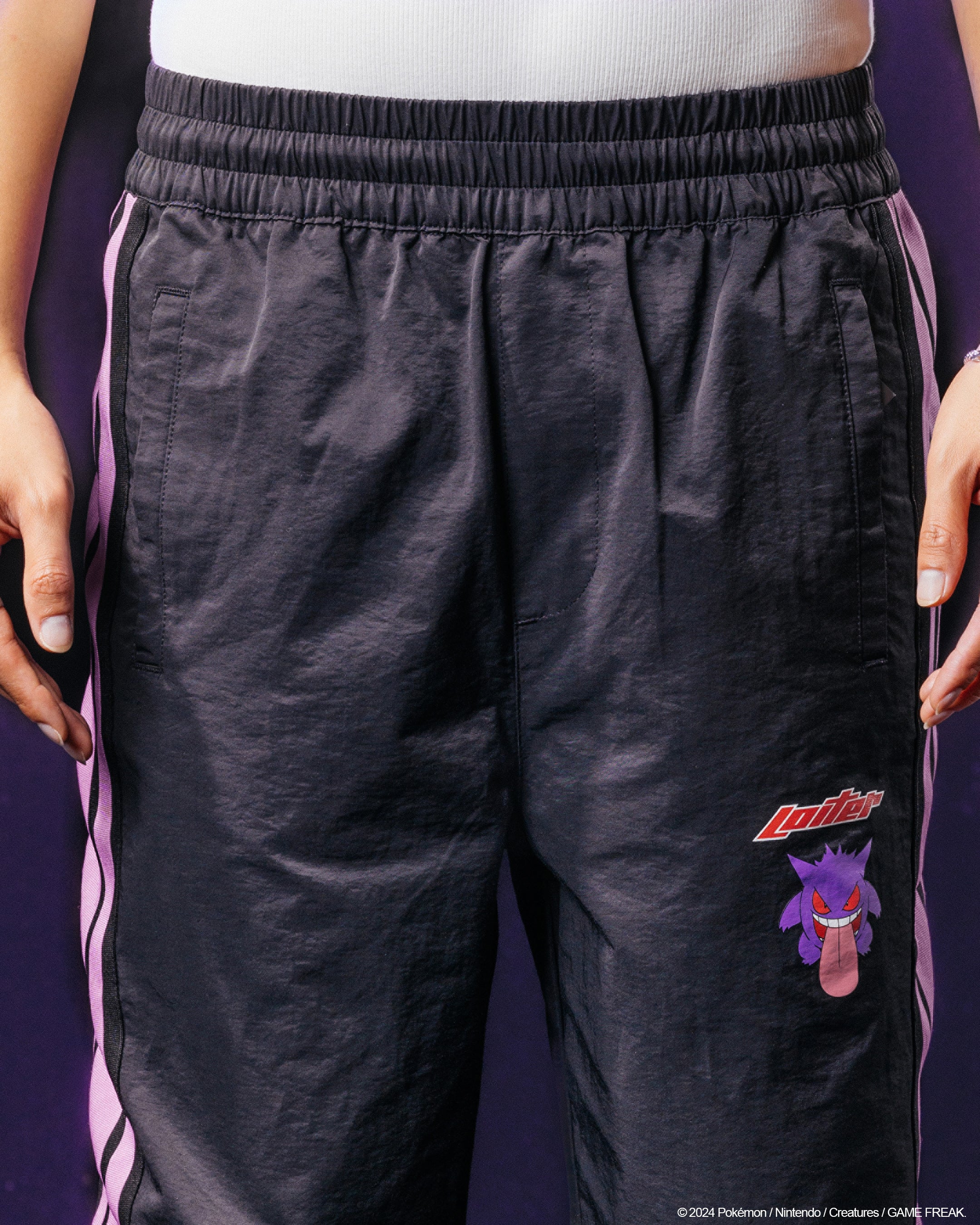 Pokémon By Loiter Gengar Trainer Trackpant Black/Purple - Image 7
