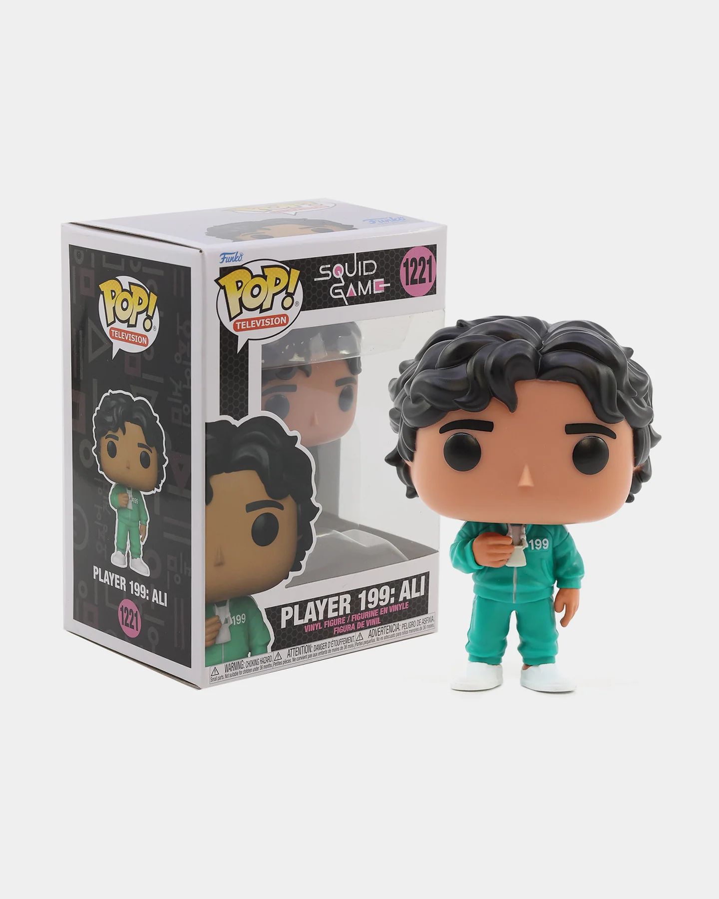 POP! POP! Vinyl #1221 Squid Game: Player 199 Ali Multi-coloured