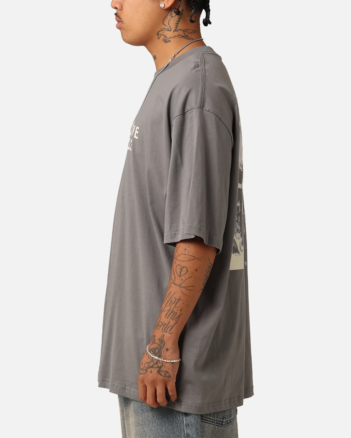 Post Malone Austin 2023 Tour  T-Shirt Dove Grey - Image 6