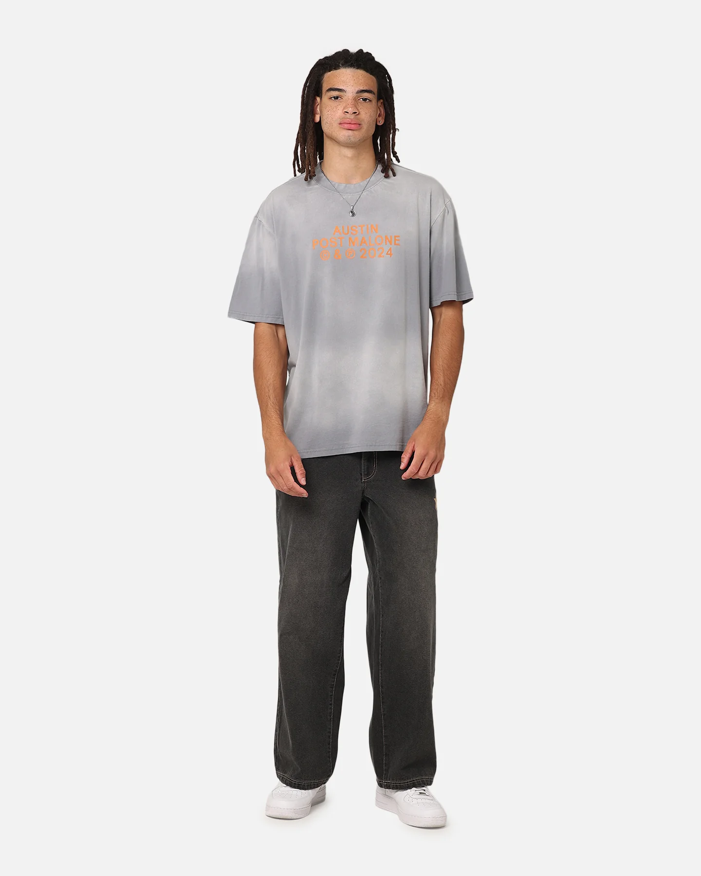 Post Malone Sign Me Up T-Shirt Sun Washed Blue - Image 3