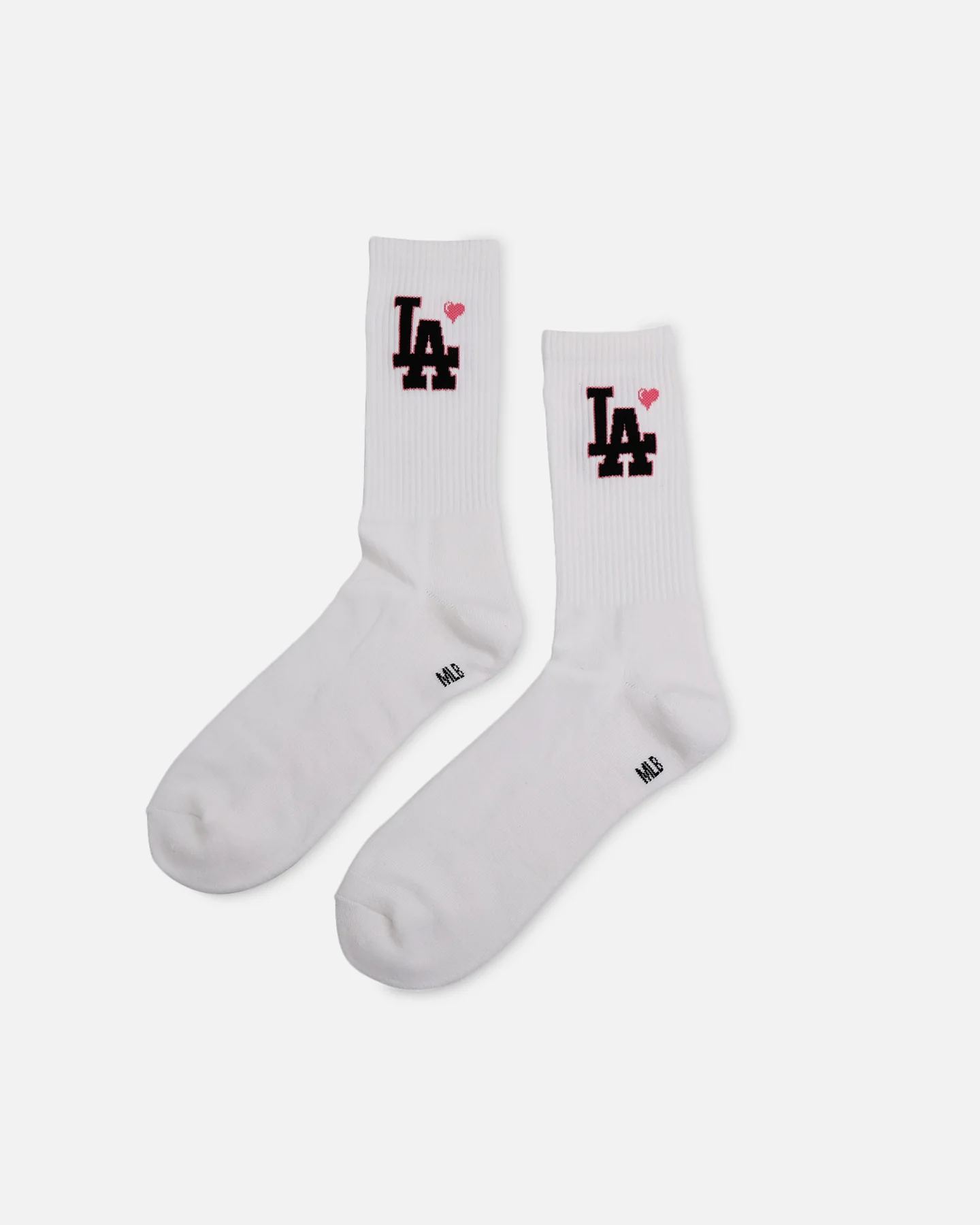 Pro Compression Los Angeles Dodgers Heart Crew Sock White