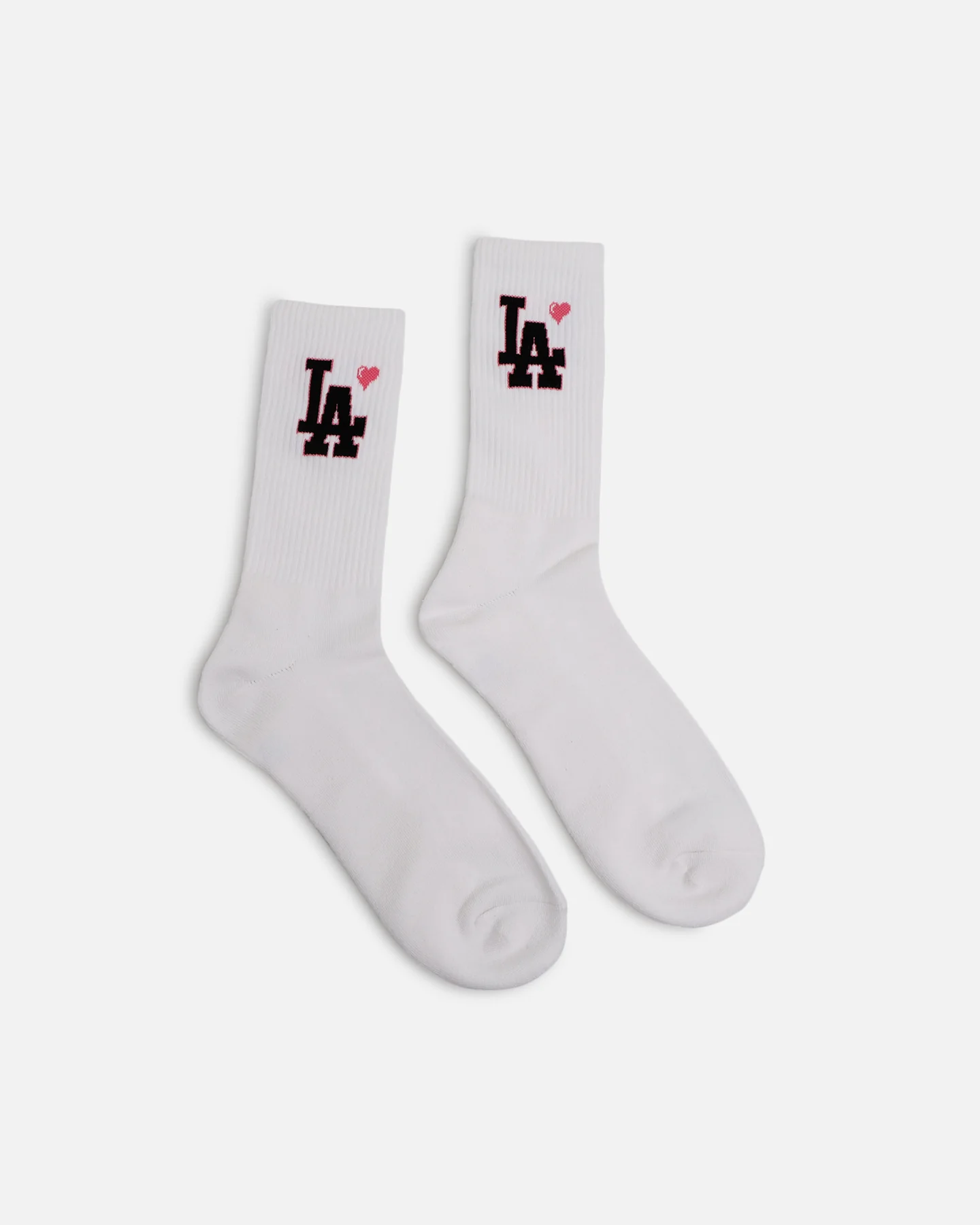 Pro Compression Los Angeles Dodgers Heart Crew Sock White - Image 2