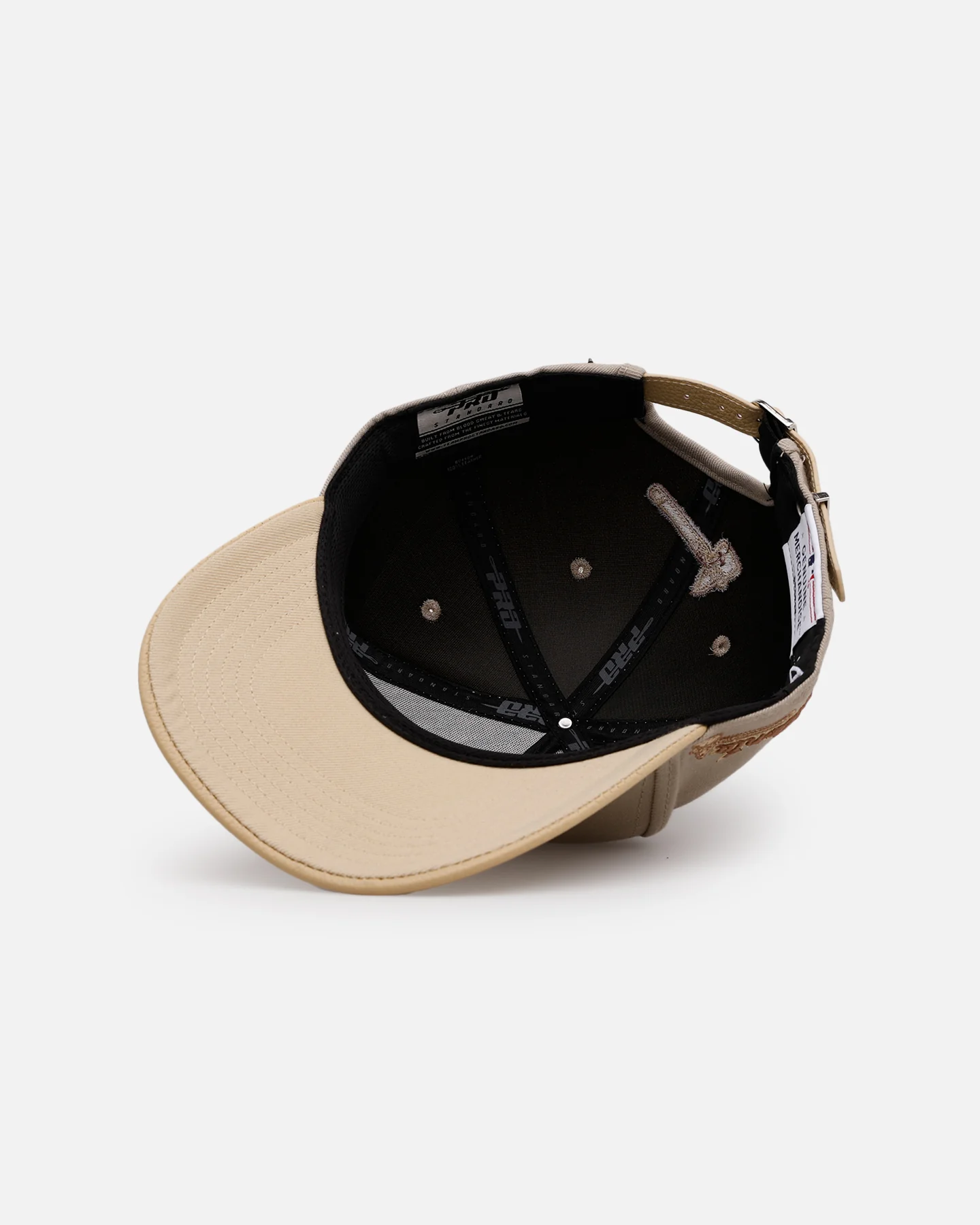 Pro Standard Atlanta Braves 'Gramercy' Pinch Front Strapback Taupe - Image 7
