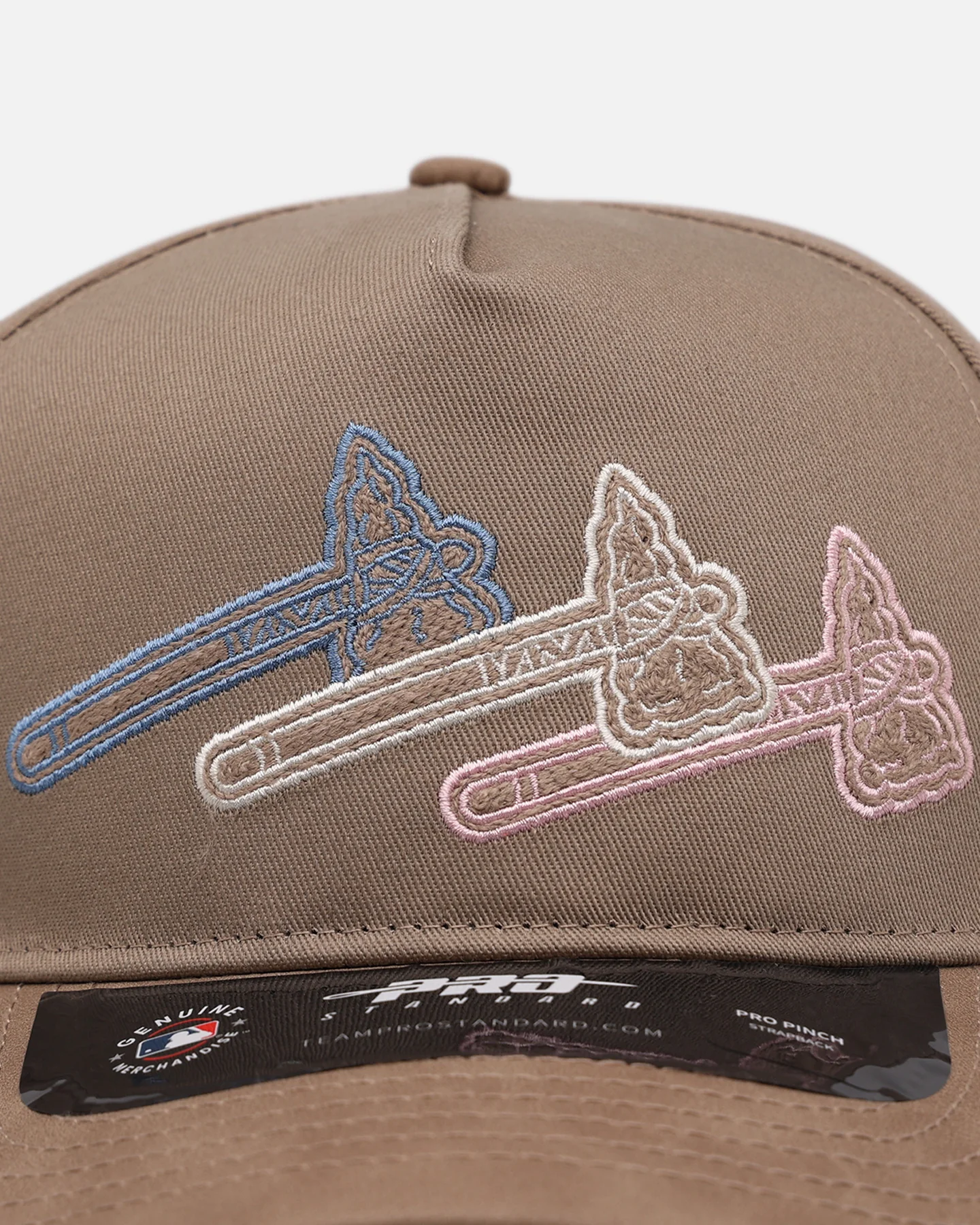 Pro Standard Atlanta Braves 'Multicolor Logos' Pro Pinch Strapback Multicolor - Image 5