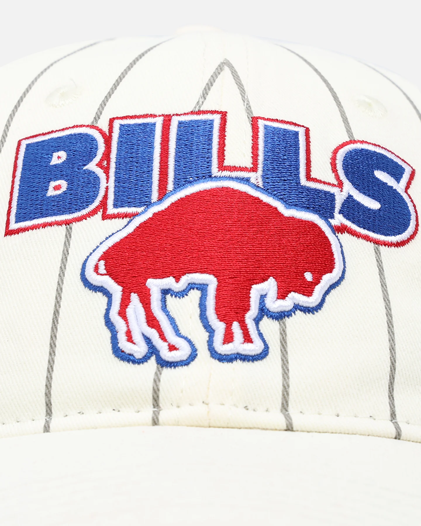 Pro Standard Buffalo Bills Pinstripe Dad Hat Strapback Eggshell/Yellow - Image 5