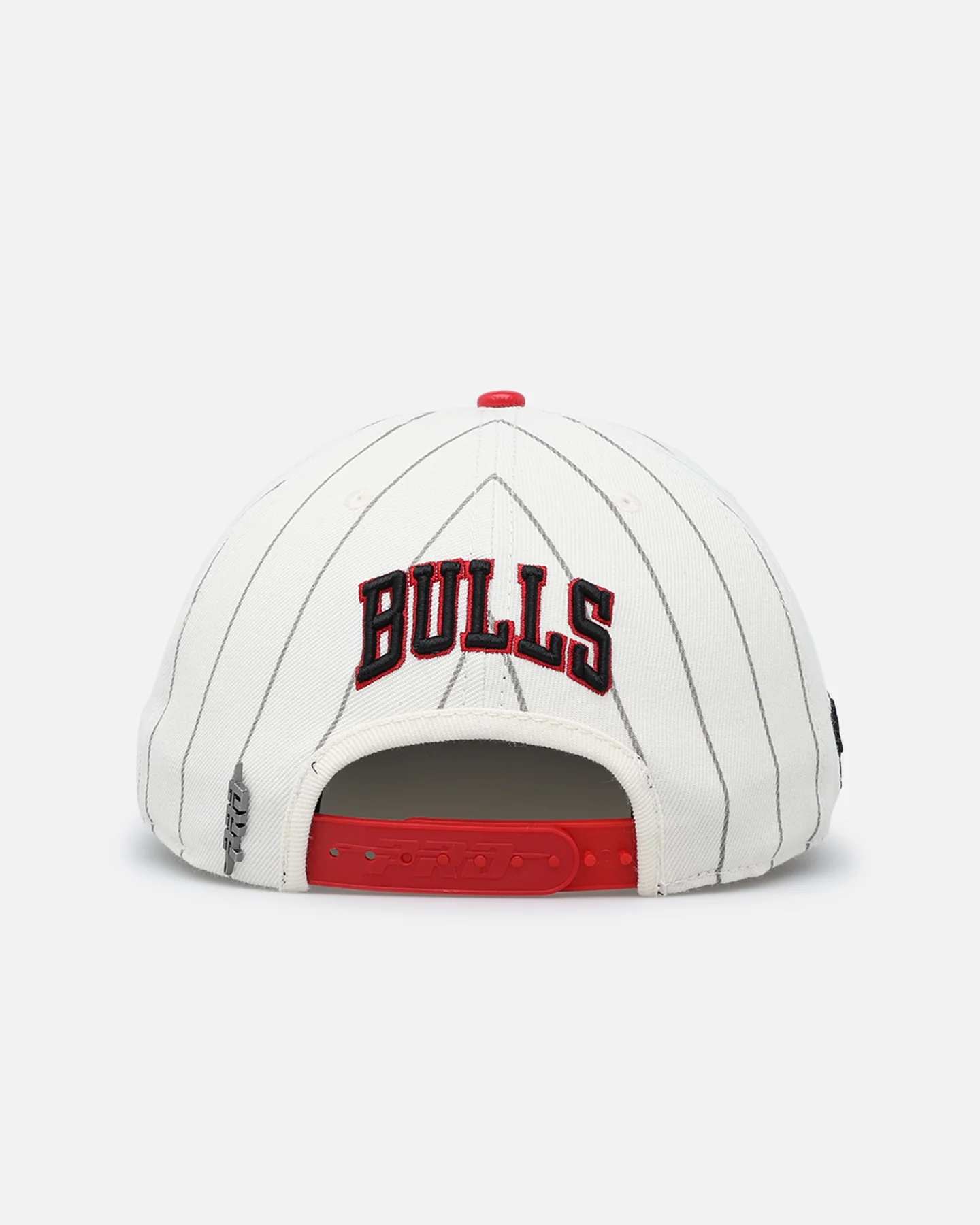 Pro Standard Chicago Bulls Pinstripe Wool Snapback Eggshell/Yellow - Image 2