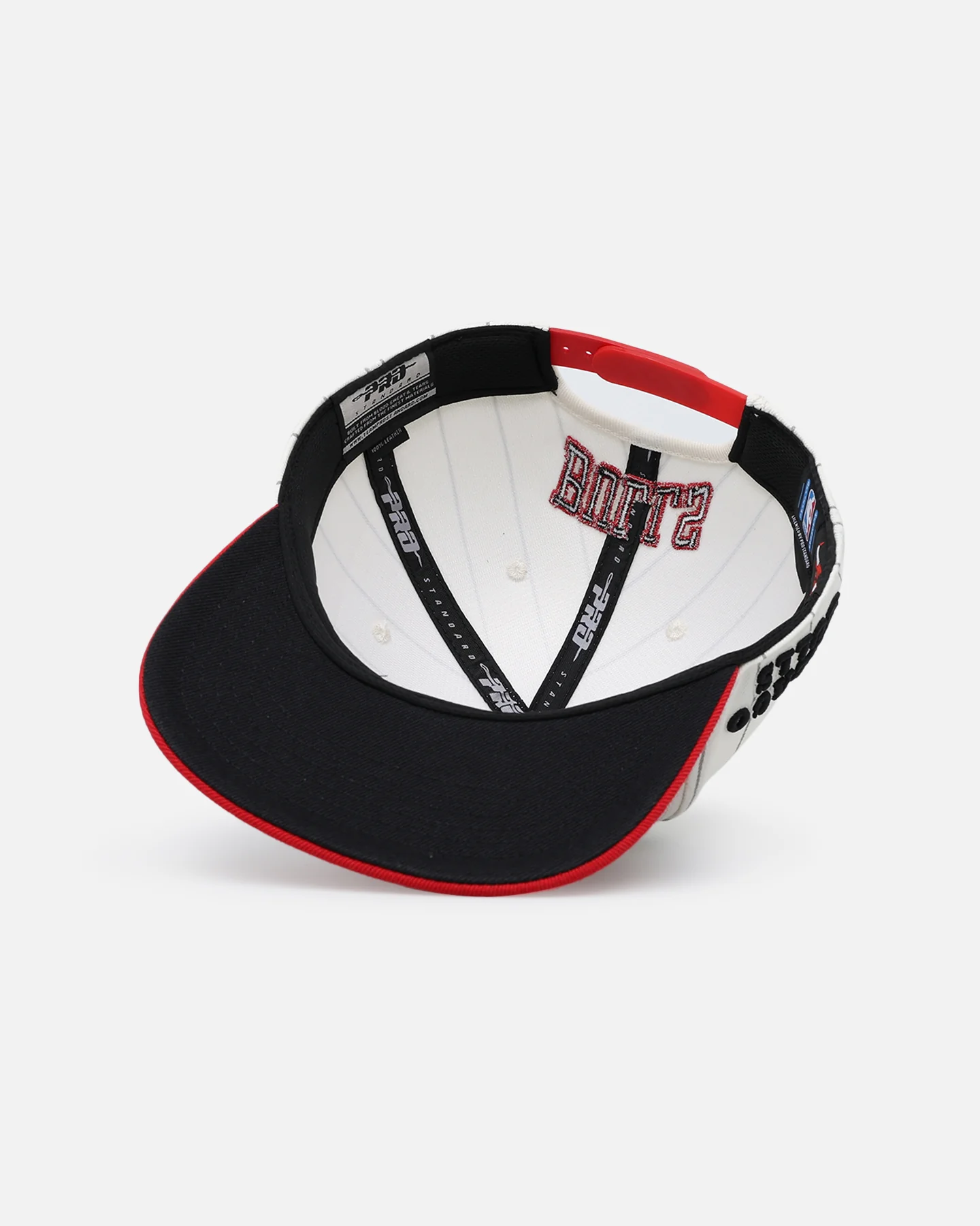 Pro Standard Chicago Bulls Pinstripe Wool Snapback Eggshell/Yellow - Image 6