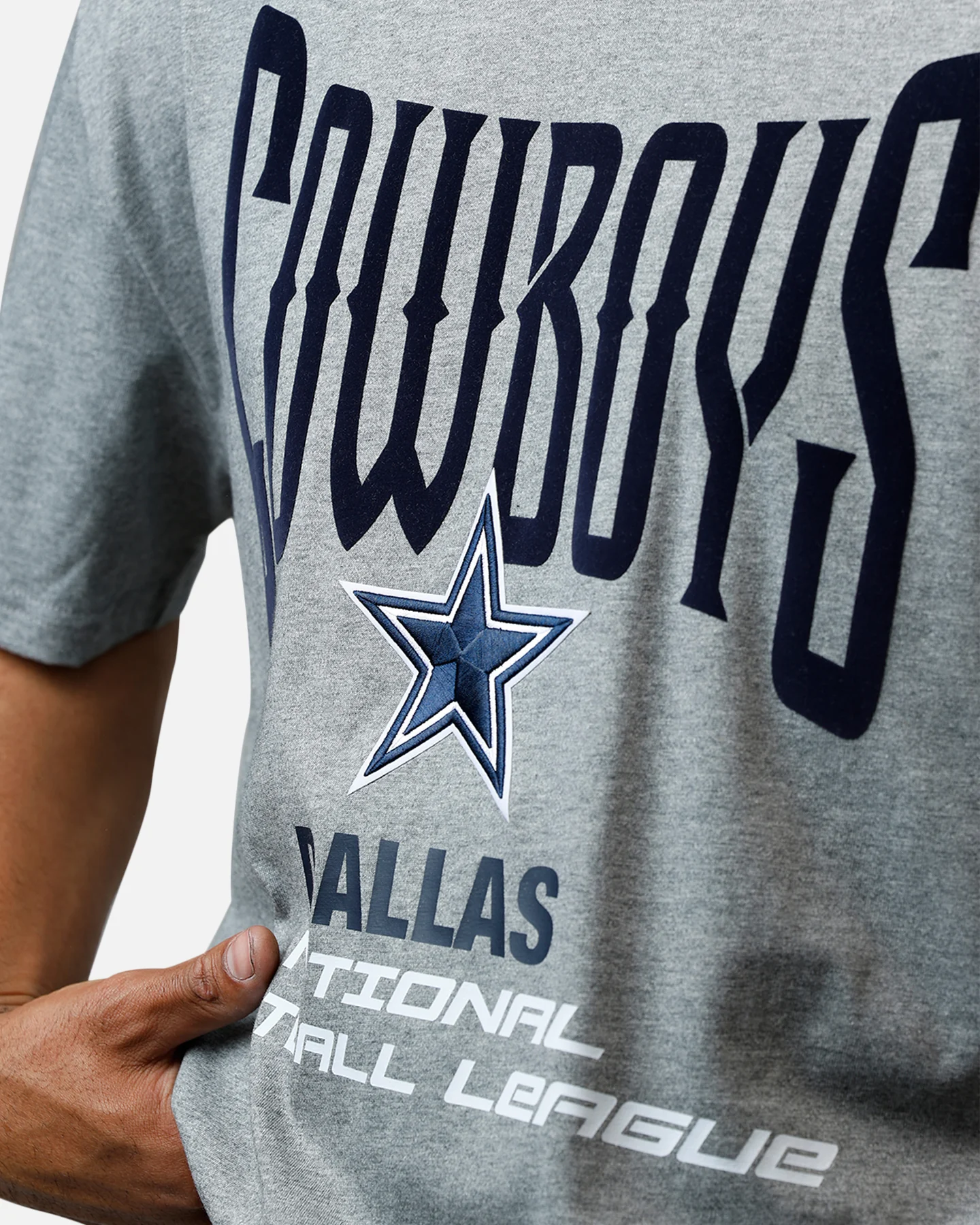 Pro Standard Dallas Cowboys City Tour 2.0 T-Shirt Grey - Image 7