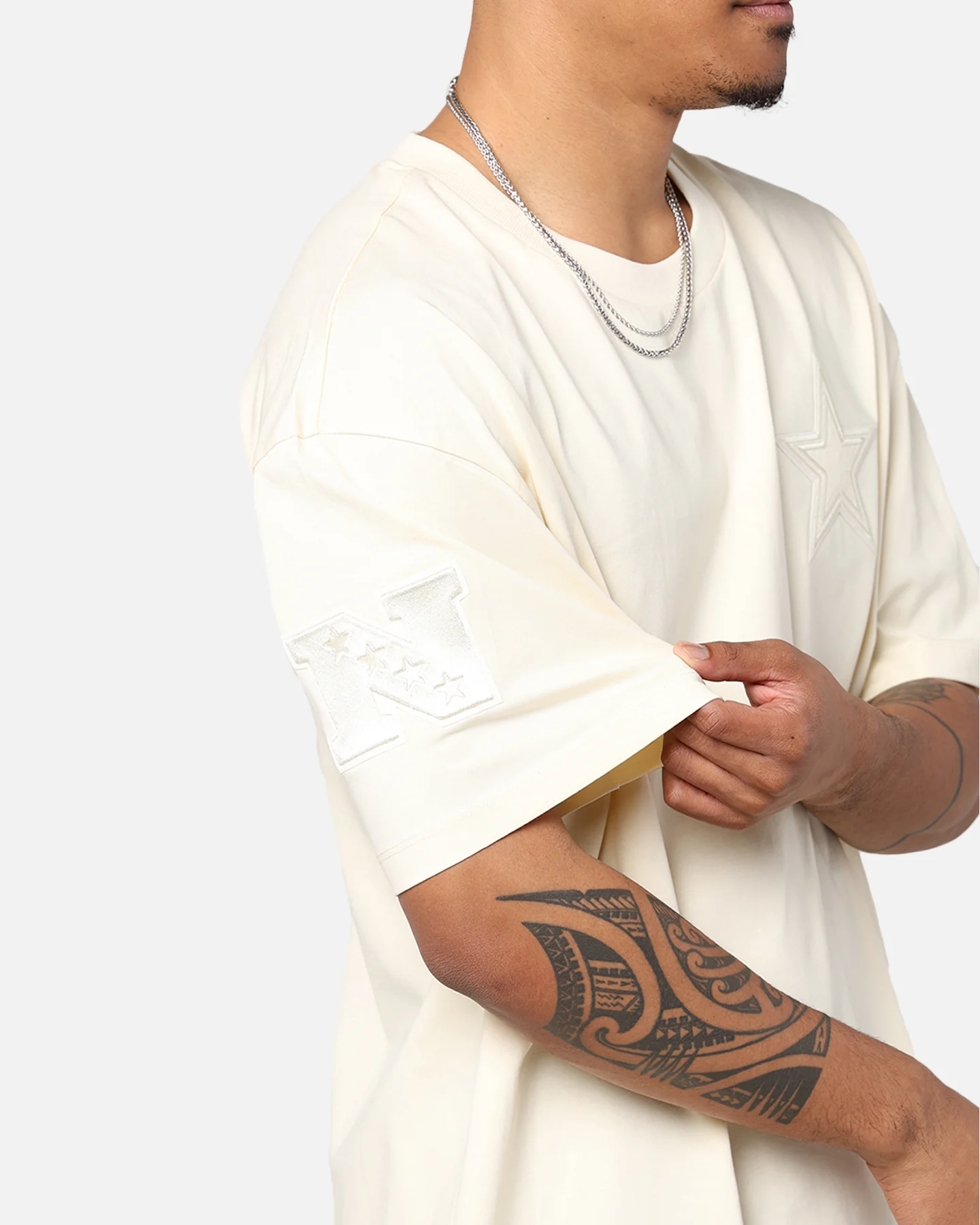 Pro Standard Dallas Cowboys Drop Shoulder T-Shirt Eggshell - Image 10
