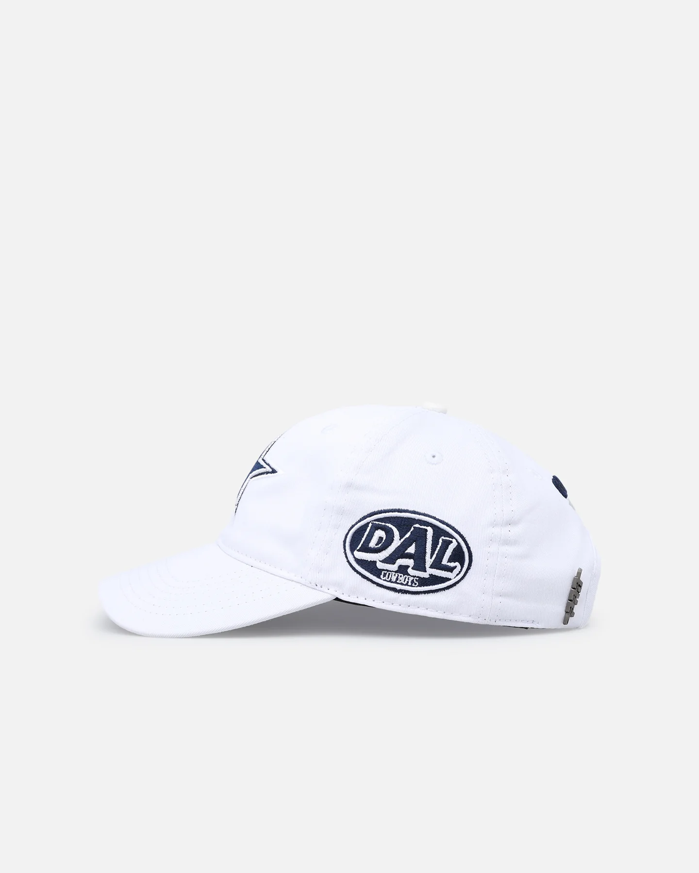 Pro Standard Dallas Cowboys Fast Lane Logo Dad Hat Strapback White - Image 4