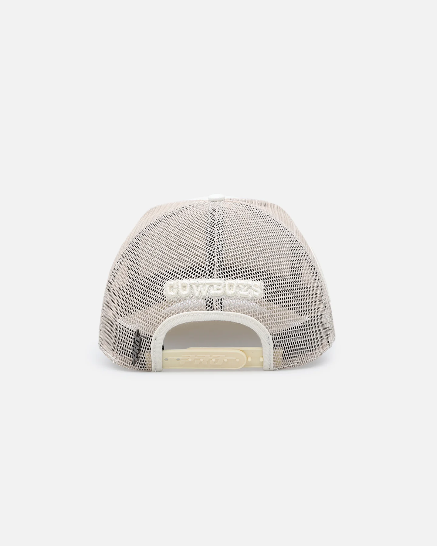 Pro Standard Dallas Cowboys Pinch Front Trucker Snapback Eggshell - Image 2