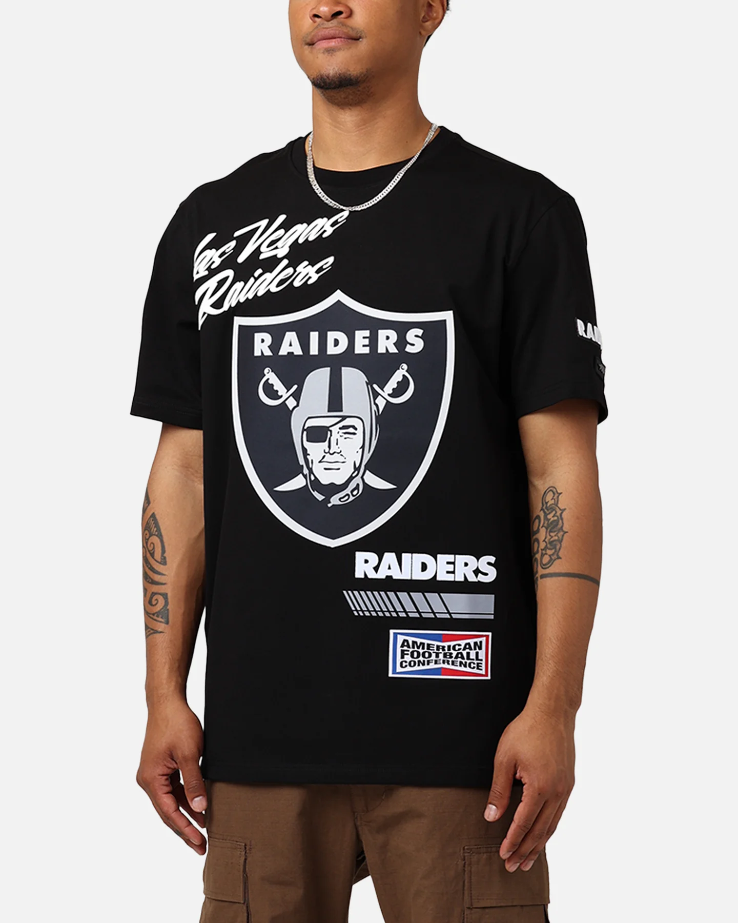 Pro Standard Las Vegas Raiders Fast Lane SJ T-Shirt Black - Image 7