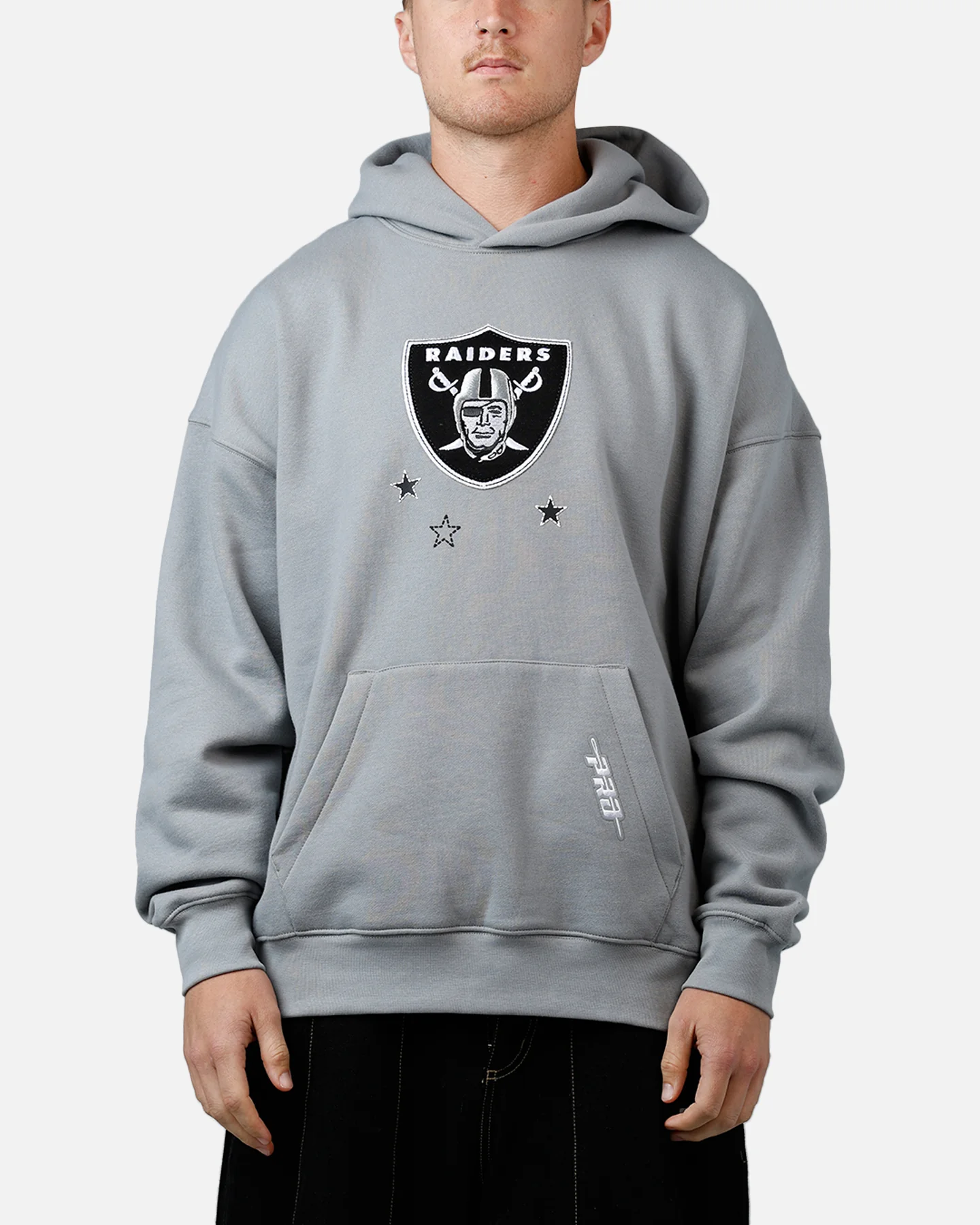 Pro Standard Las Vegas Raiders Kickoff Hoodie Grey - Image 2