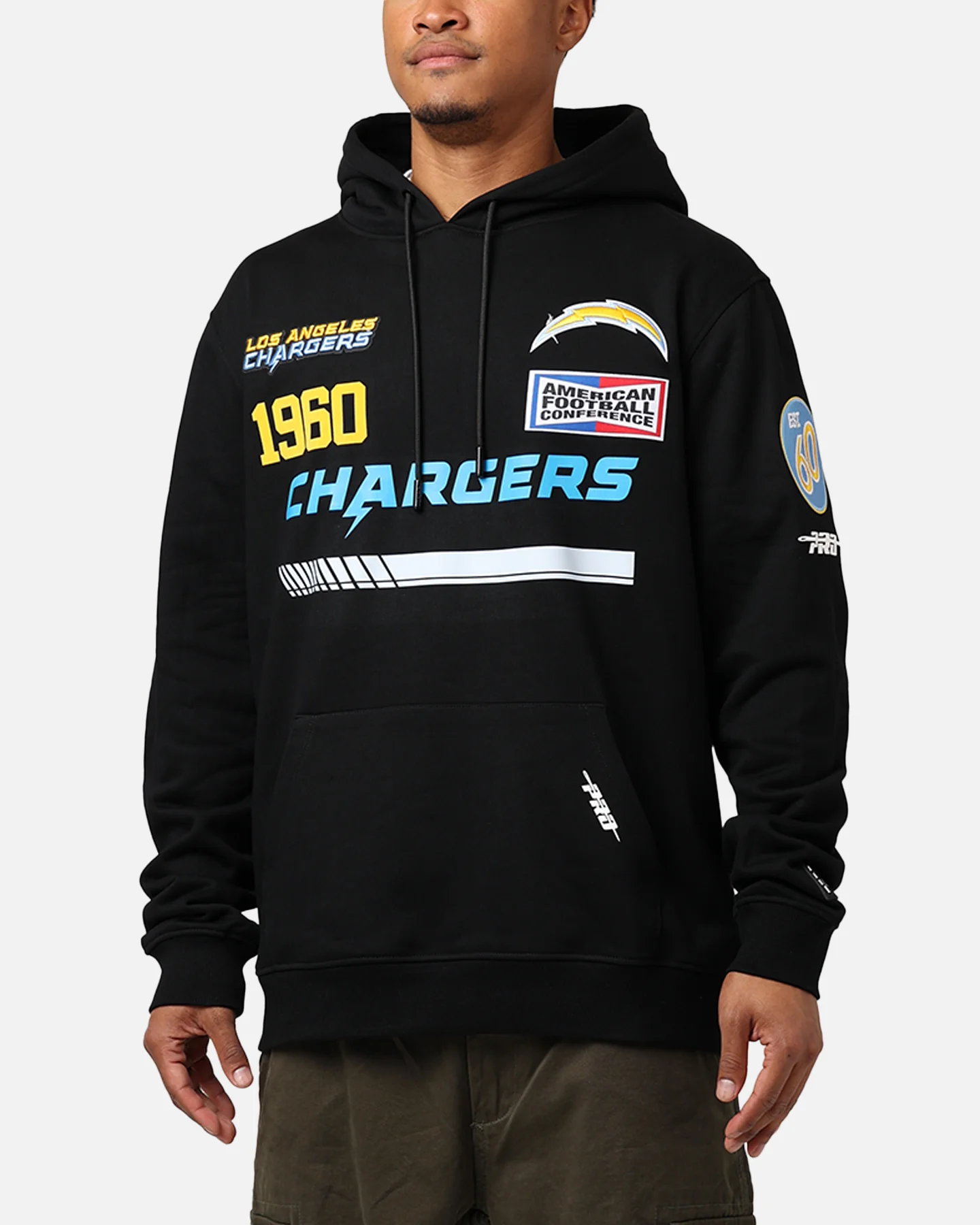 Pro Standard Los Angeles Chargers Fast Lane Hoodie Black - Image 7