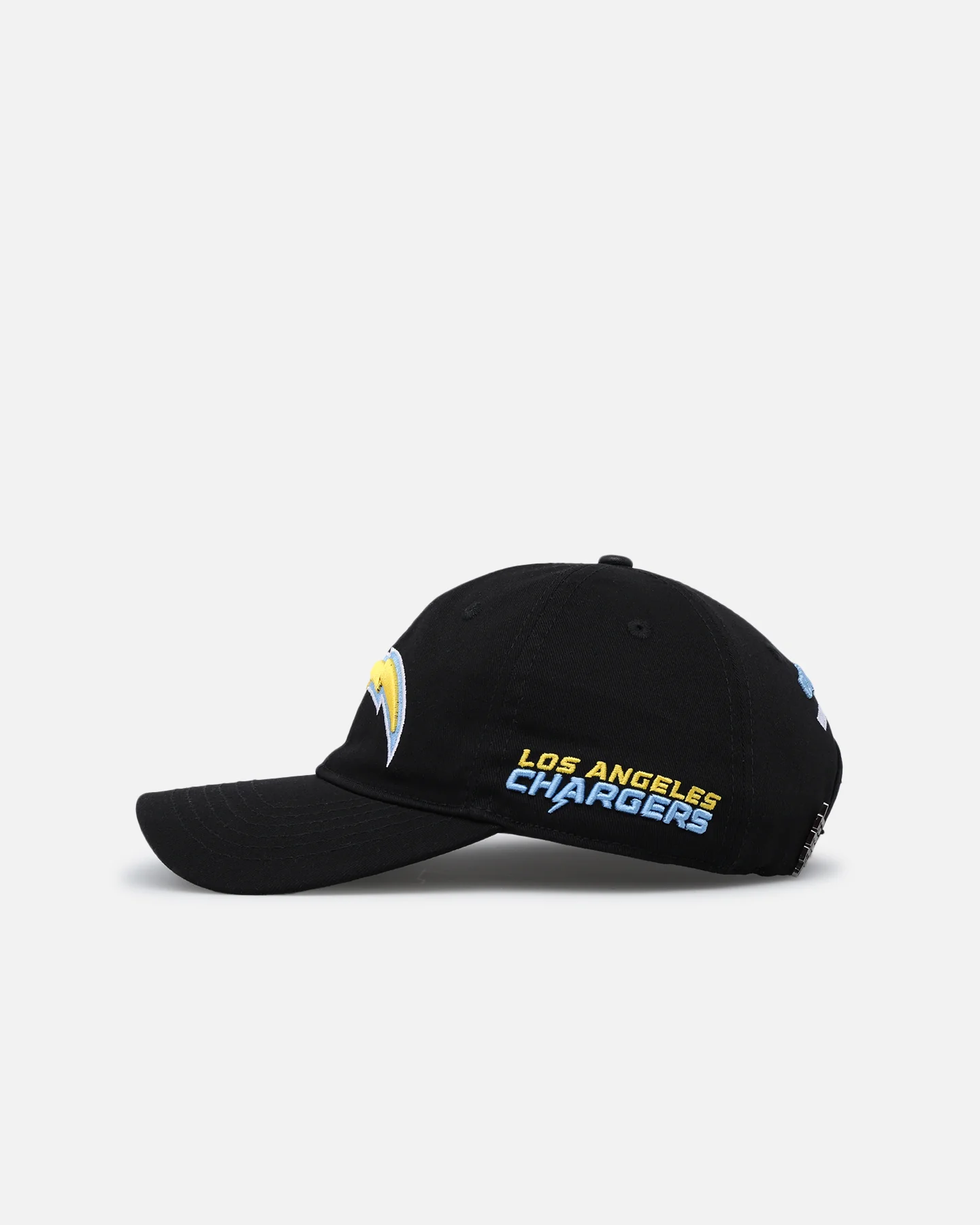 Pro Standard Los Angeles Chargers Fast Lane Logo Dad Hat Strapback Black - Image 4
