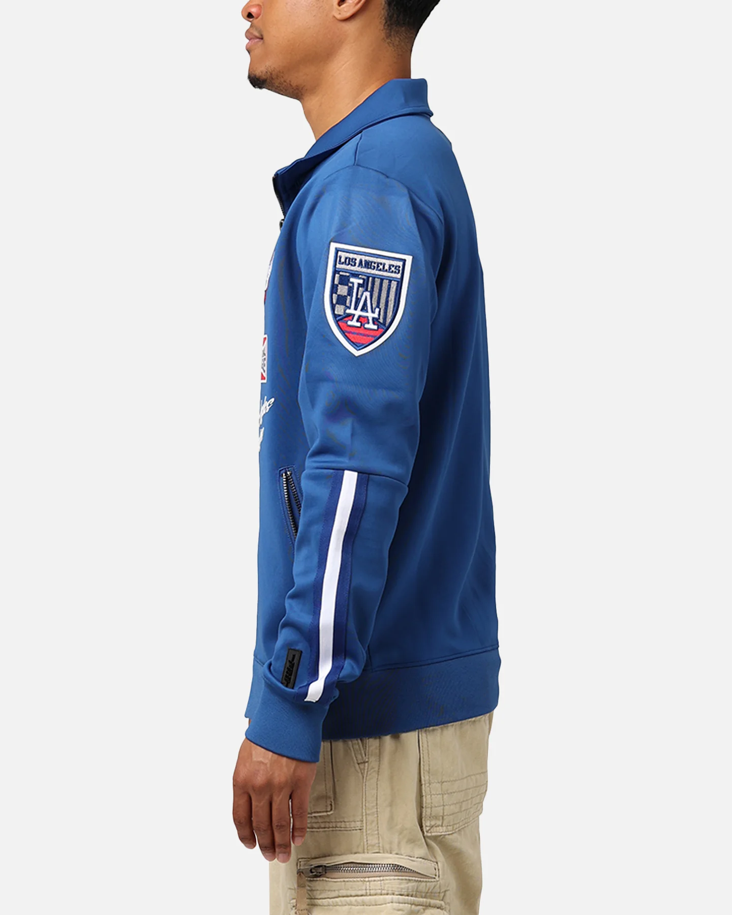 Pro Standard Los Angeles Chargers Fast Lane Track Jacket Black - Image 15