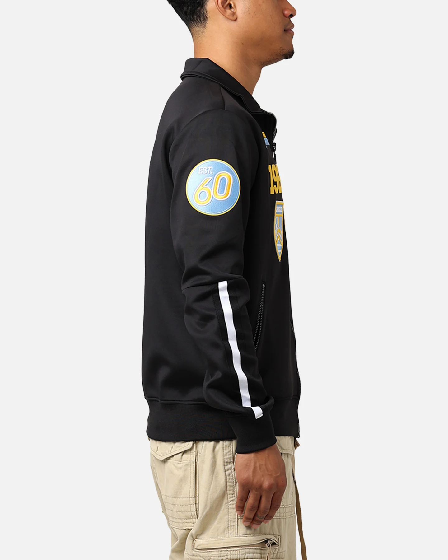 Pro Standard Los Angeles Chargers Fast Lane Track Jacket Black - Image 4