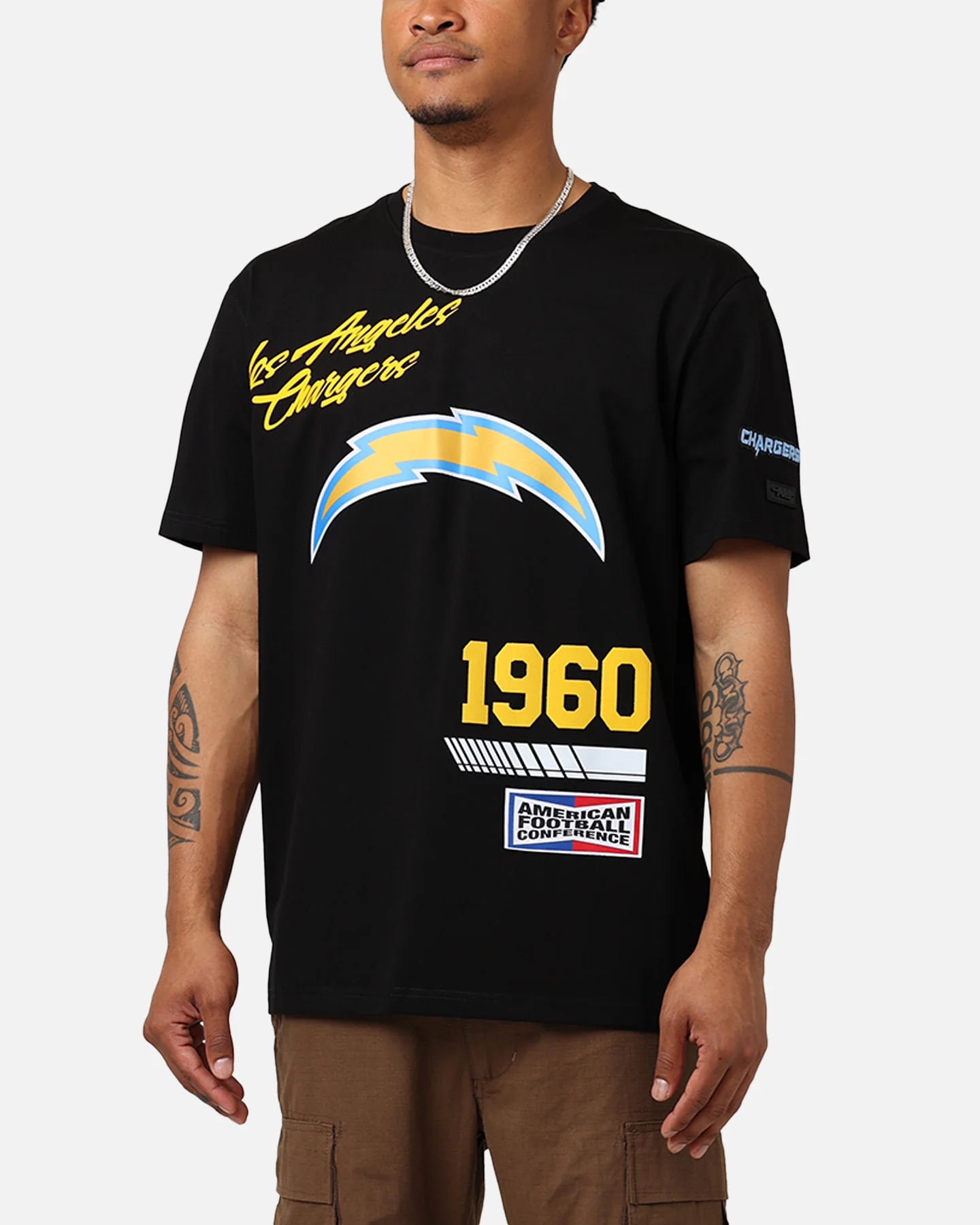 Pro Standard Los Angeles Chargers Fast Lane SJ T-Shirt Black - Image 7