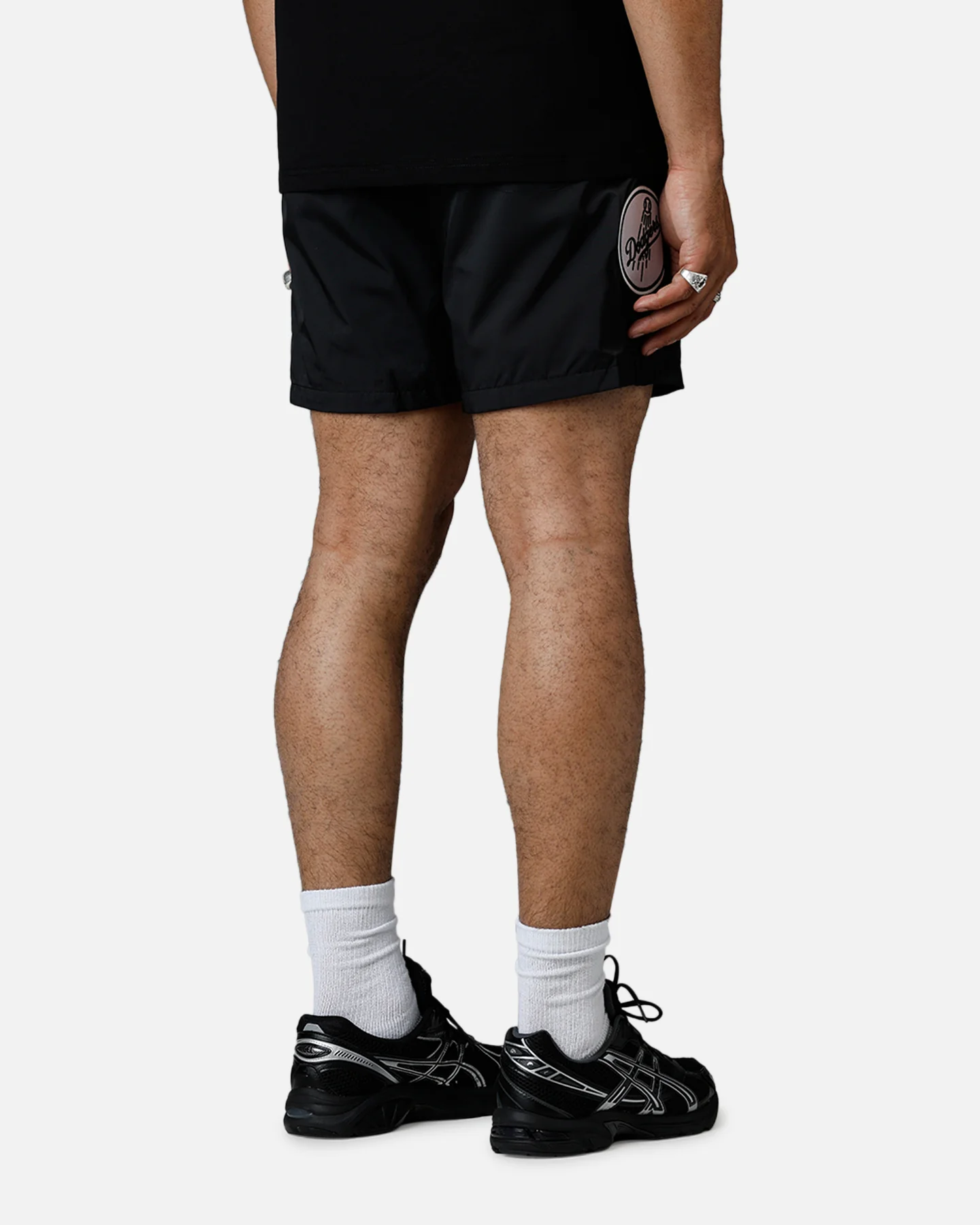 Pro Standard Los Angeles Dodgers Chenille Shorts Black - Image 3