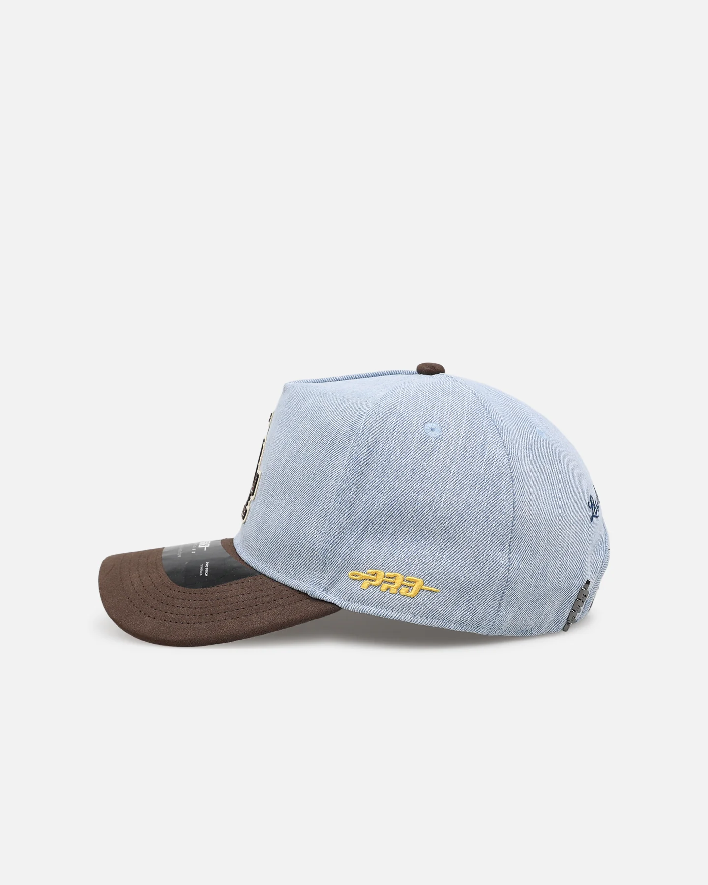 Pro Standard Los Angeles Dodgers 'Denim Suede' Pro Pinch Strapback Denim - Image 4