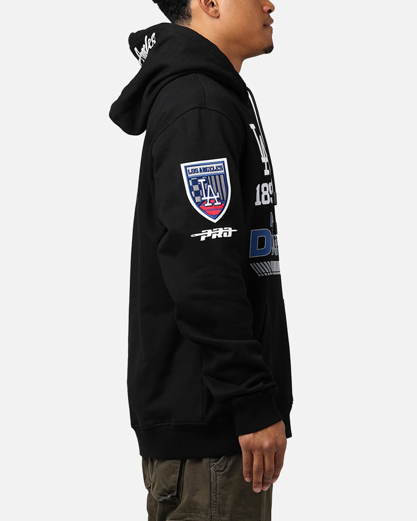 Pro Standard Los Angeles Dodgers Fast Lane Hoodie Black - Image 4
