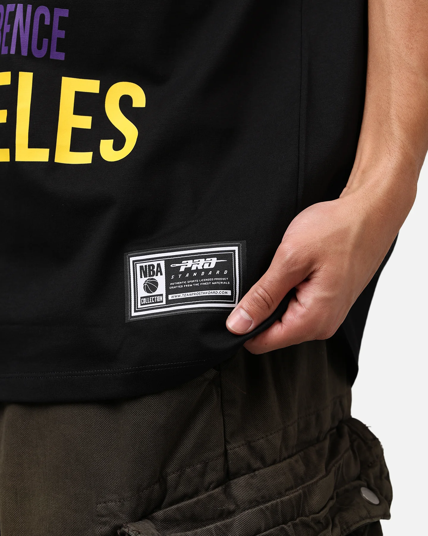 Pro Standard Los Angeles Lakers City Tour CJ Drop T-Shirt Black - Image 7
