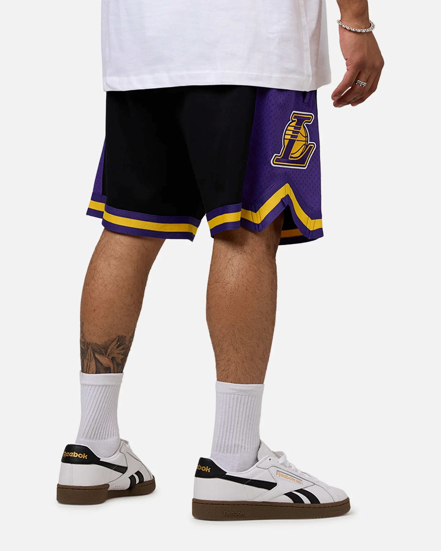 Pro Standard Los Angeles Lakers Fast Lane 2.0 Shorts Black/Yellow - Image 3