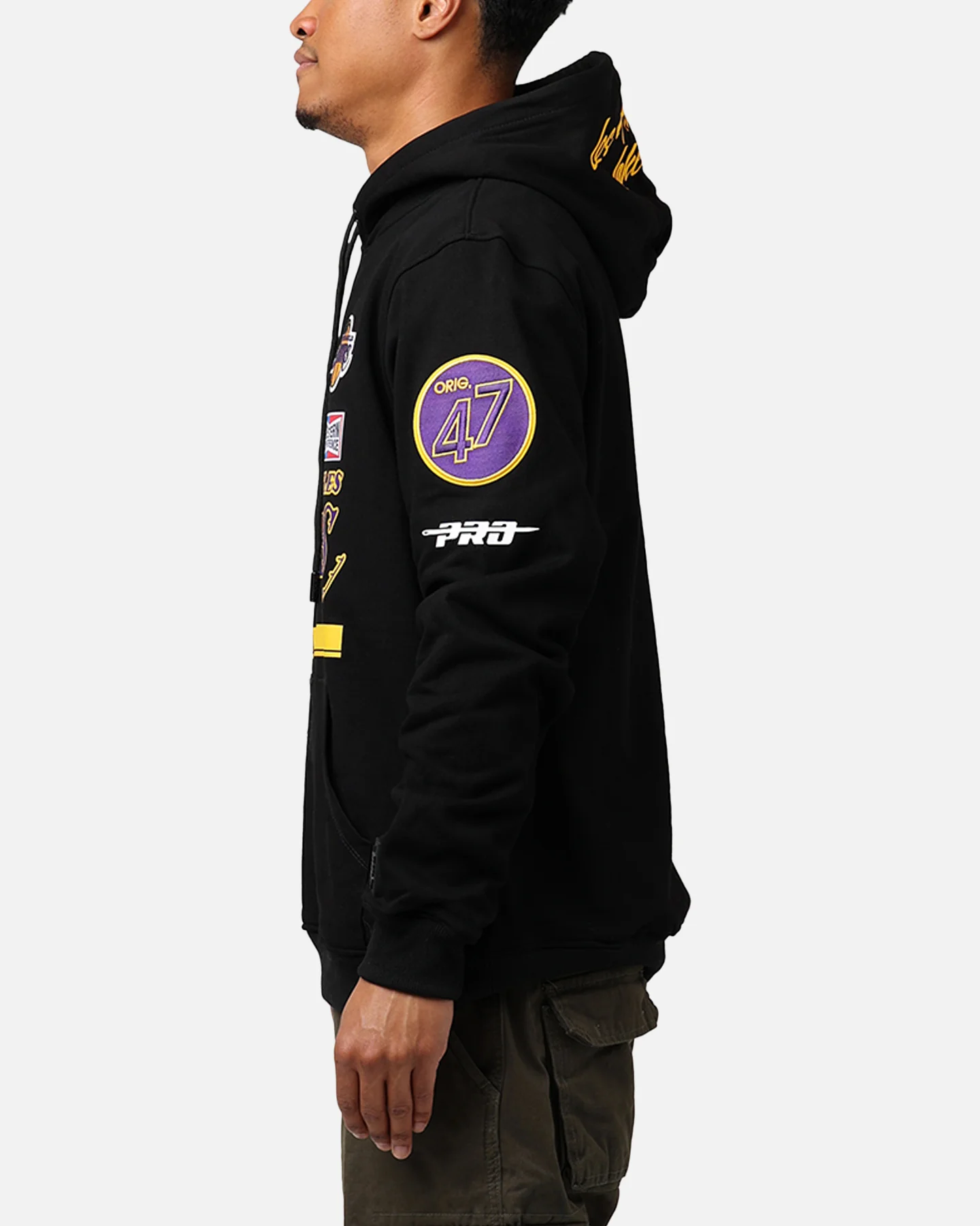Pro Standard Los Angeles Lakers Fast Lane Hoodie Black - Image 5