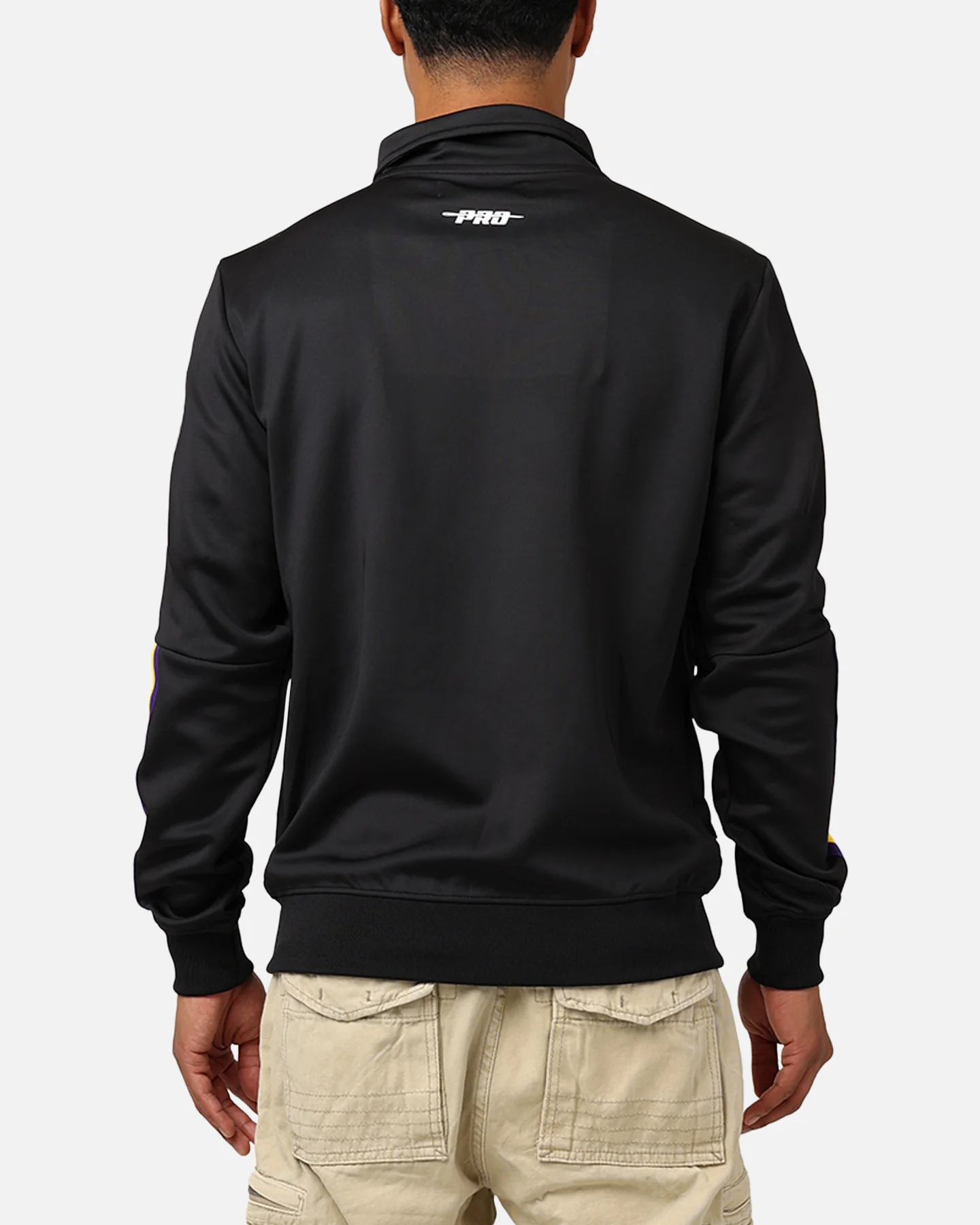 Pro Standard Los Angeles Lakers Fast Lane Track Jacket Black/Purple - Image 2
