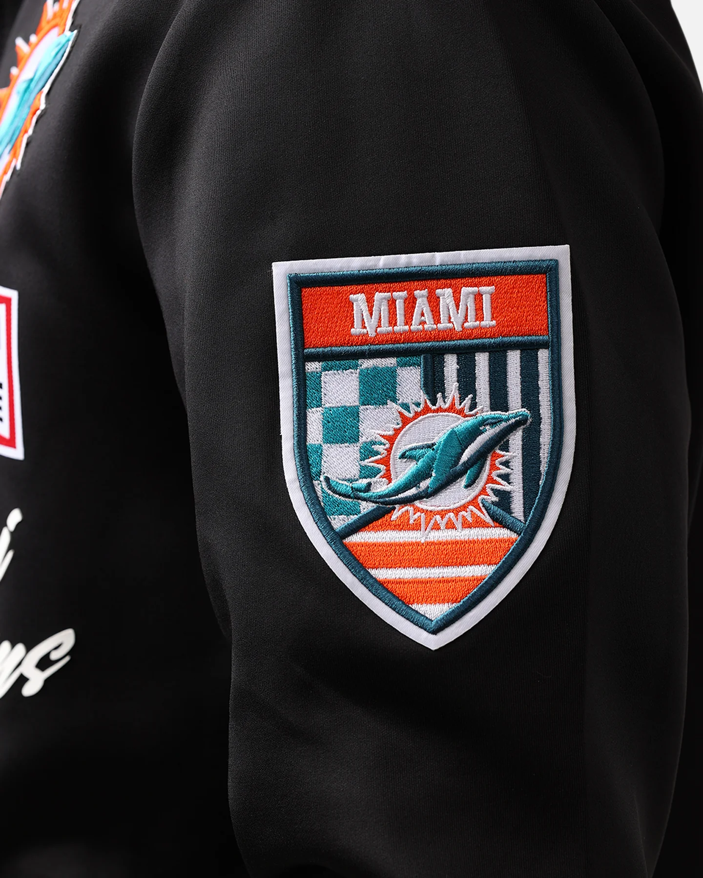 Pro Standard Miami Dolphins Fast Lane Track Jacket Black - Image 9