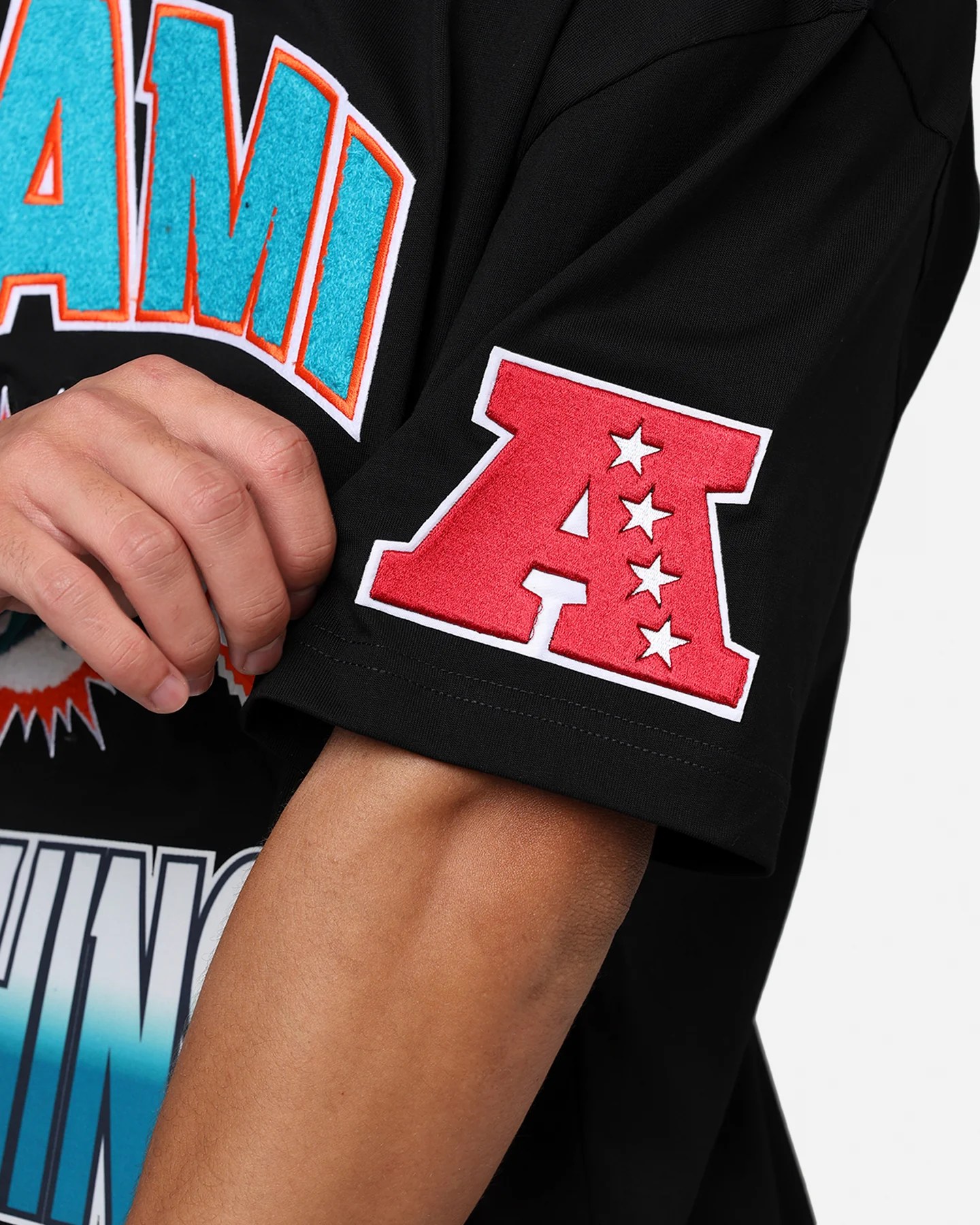 Pro Standard Miami Dolphins Turn It Up T-Shirt Black - Image 7
