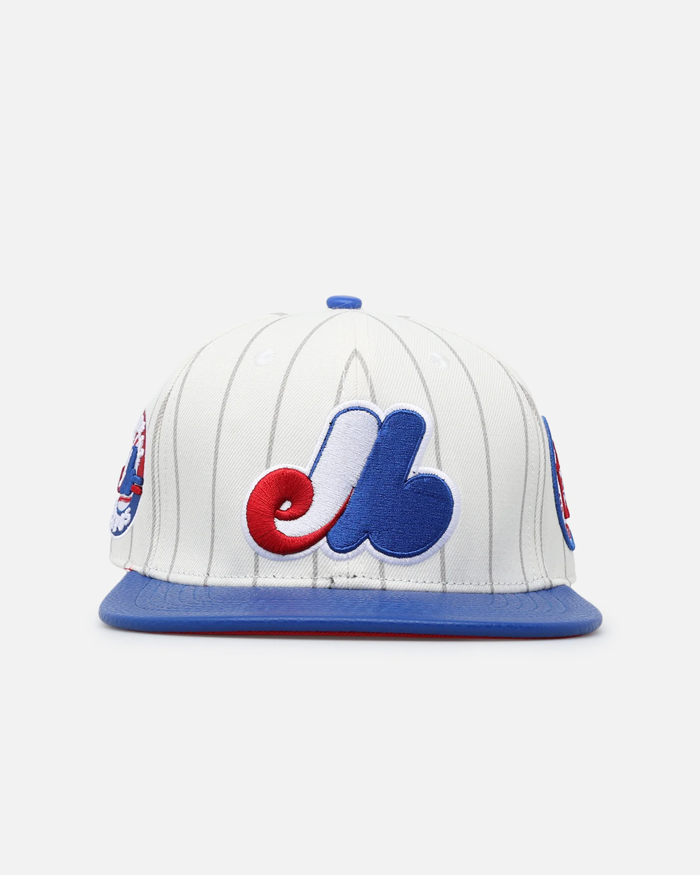 Pro Standard Montreal Expos Classic Logo Wool Strapback Eggshell/Yellow - Image 2