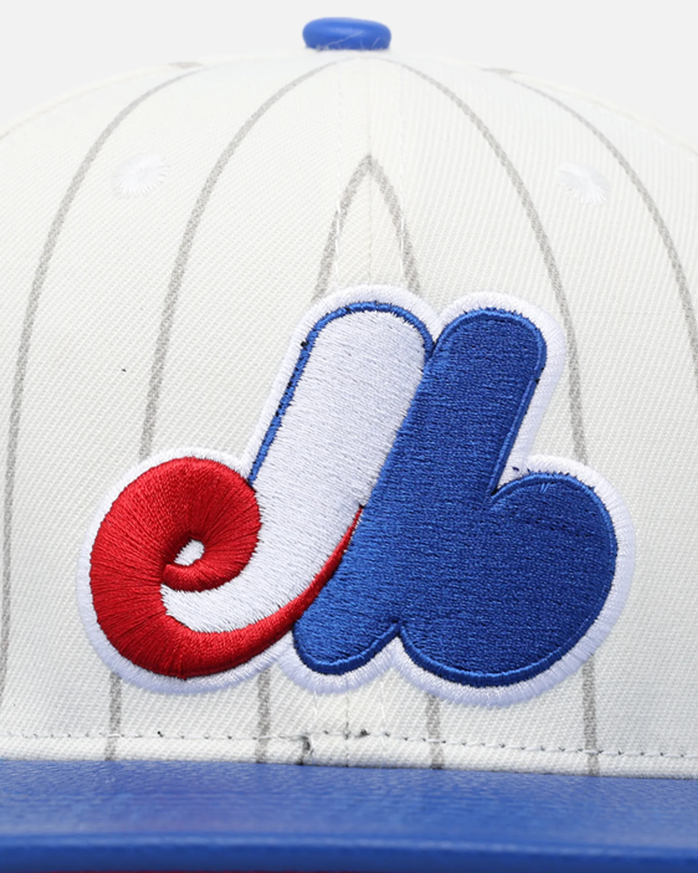 Pro Standard Montreal Expos Classic Logo Wool Strapback Eggshell/Yellow - Image 7