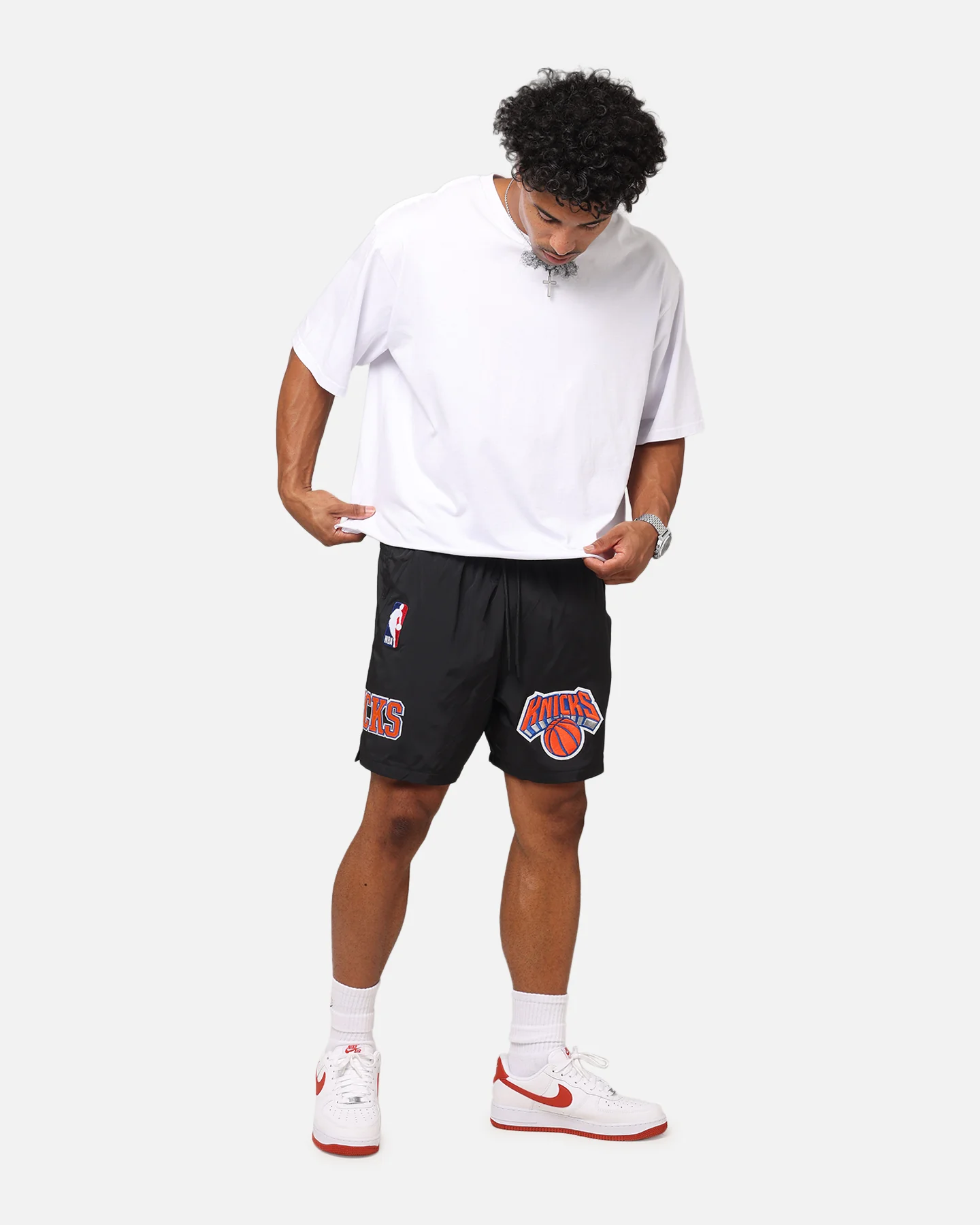 Pro Standard New York Knicks Classic Woven Shorts Black - Image 2
