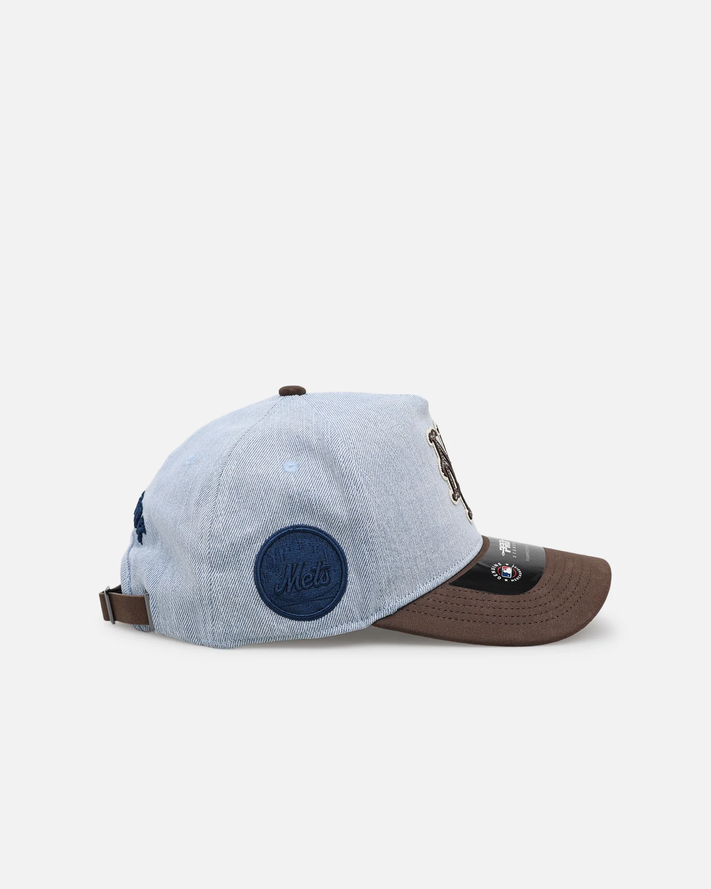 Pro Standard New York Mets 'Denim Suede' Pro Pinch Strapback Denim - Image 3