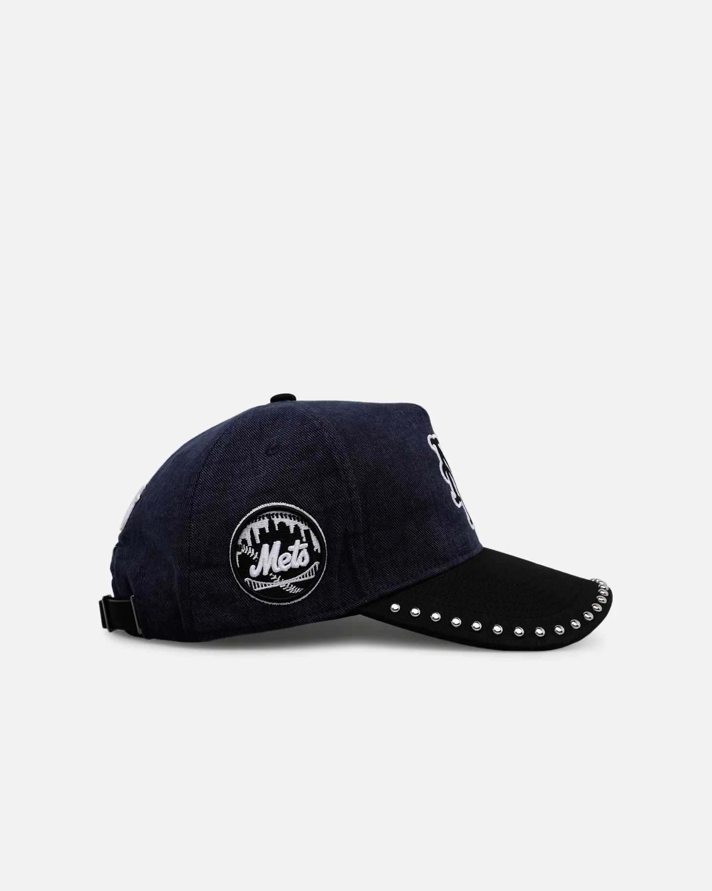 Pro Standard New York Mets 'Polished Hardware' Pro Pinch Strapback Navy - Image 3